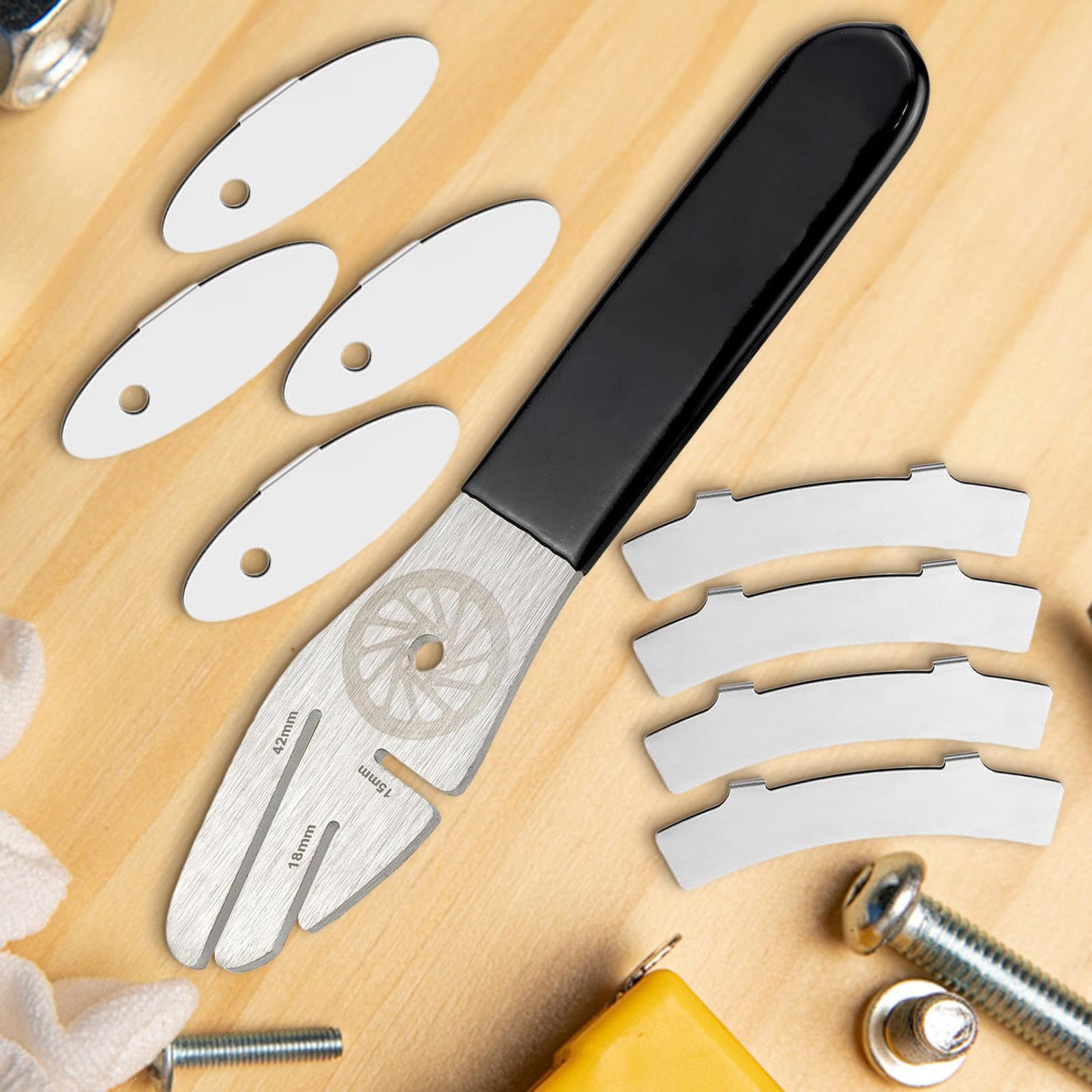 ブレーキ調整ツール - バイクディスクアライメントツール | 工房・ホームガレージ整備用マウンテンバイ..