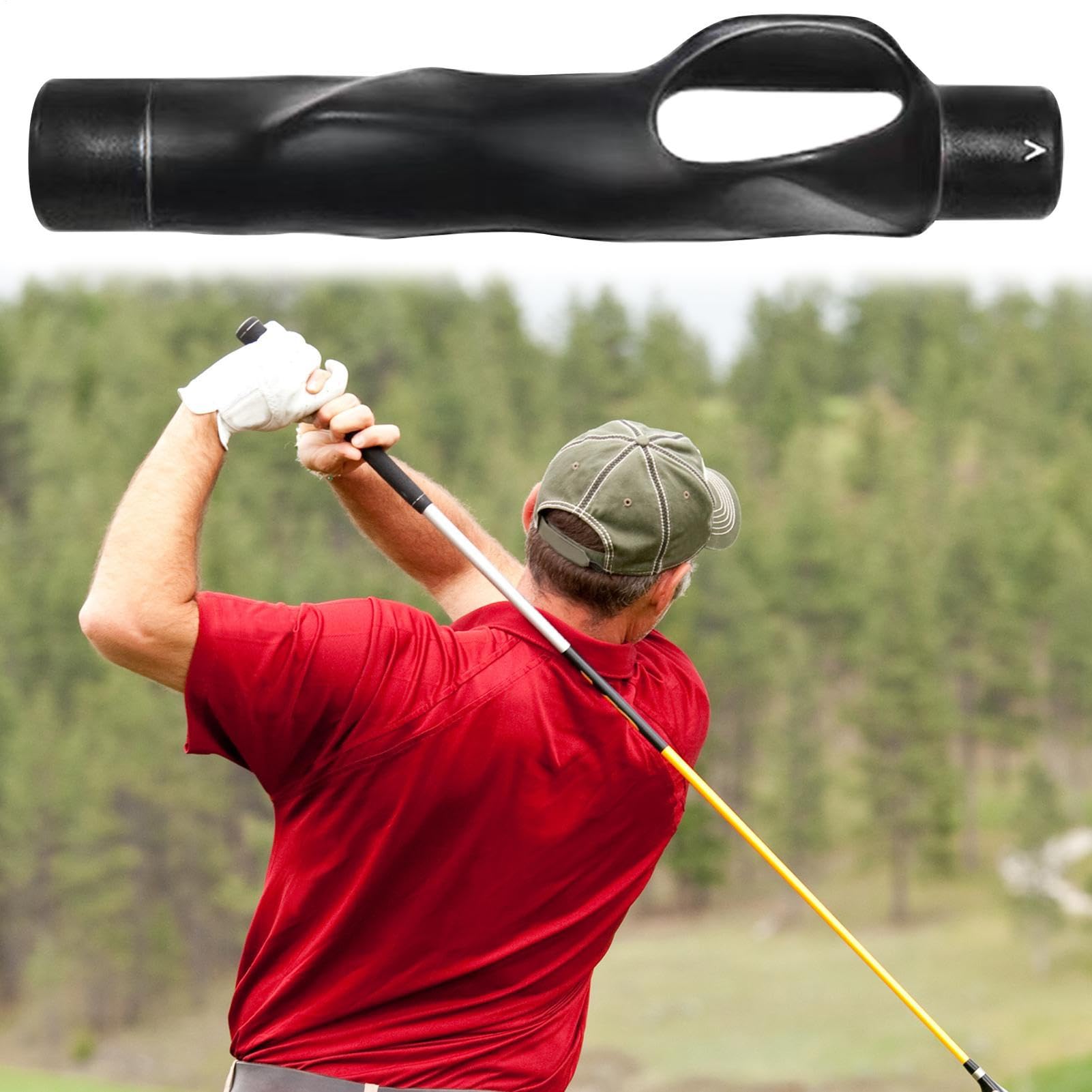 ゴルフスイングトレーナー,ゴルフグリップ矯正器 | スポーツ器具 携帯型練習用アイテム 屋内 自宅 庭 ..