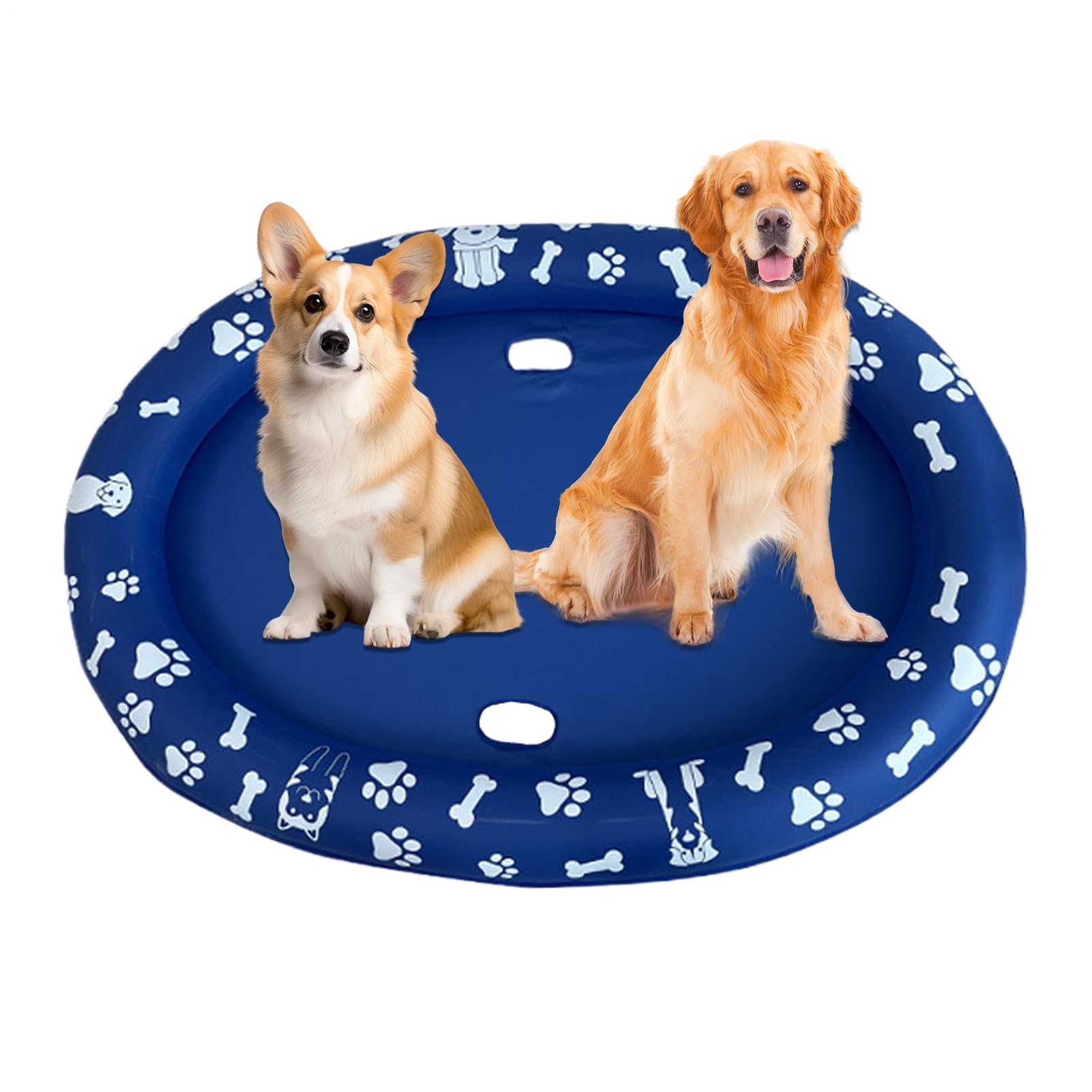 犬用バスタブ, プール用犬フロート, 折りたたみ式滑り止め耐傷ペットフロート小型犬トレーニンググルー..