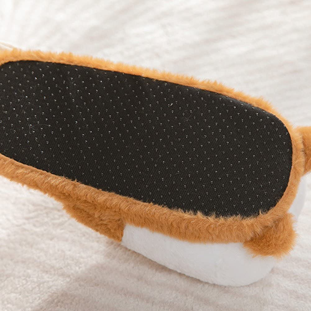 レディーススリッパ かわいい コーギーのお尻 コットンスリッパ ぬいぐるみスリッパ ハウススリッパ 滑..