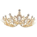 クリスタル ラインストーン クラウン プリンセス クリスタルティアラ クイーンクラウン ヘアアクセサリー ヘッド バンド ギフト