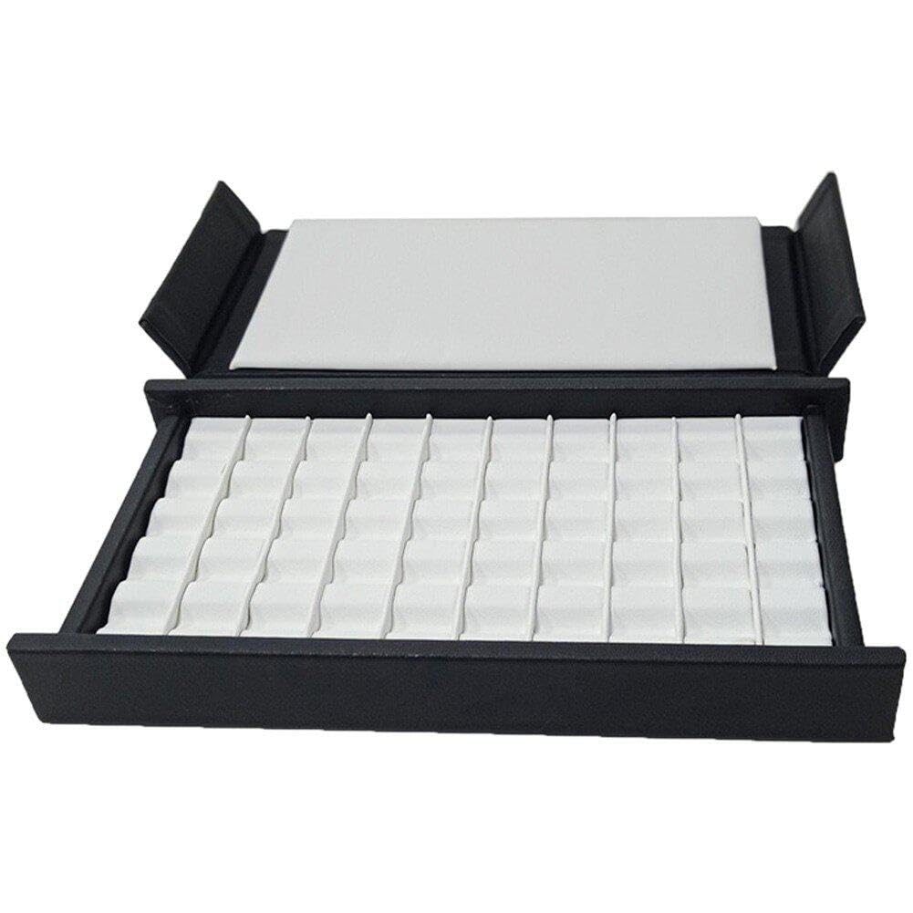 ジュエリーボックス ジュエリー ディスプレイケース ギフトボックス ショーケース 包装 トレイ Puレザー オーガナイザー ダイヤモンド コンテナ 宝石用 50...