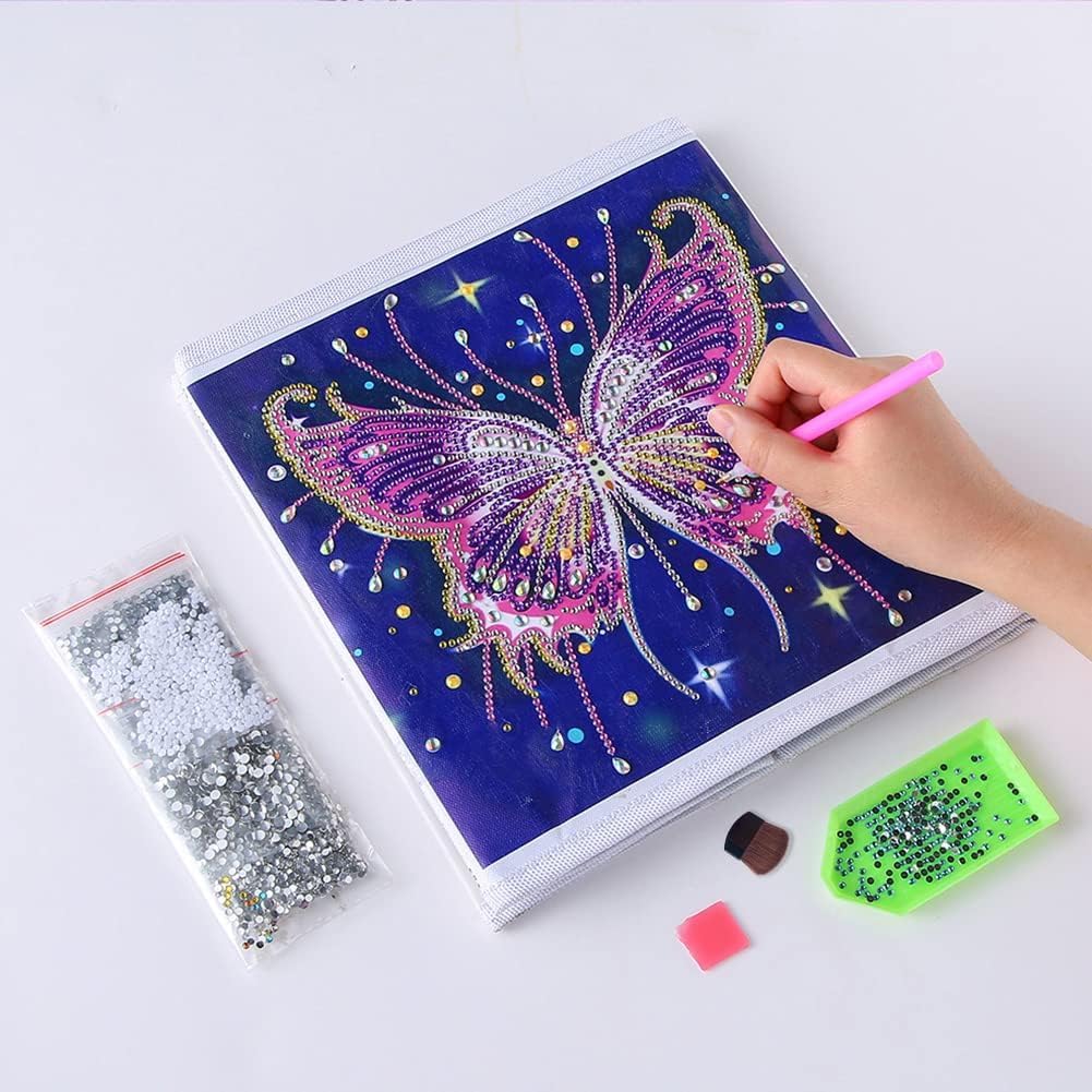 ブラックダイヤモンドペイントツール2個、クリーニング用5ダイヤモンドクリーニングブラシ、修理ツール、フラットブラシ、描画ブラシアプリケーター、ダイヤモンドペイントツールとアクセサリーのサムネイル