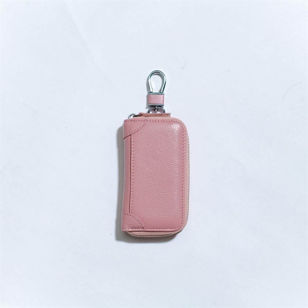 キーバッグ ライチグレインウォレット 多機能 ジップ 収納バッグ 小銭入れ カードバッグ