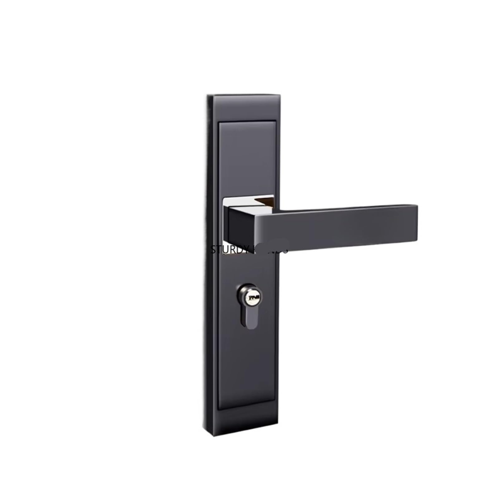 楽天月影屋アルミ合金インテリアドアロック 寝室部屋 木製ドアハンドルロック キー付き（スタイル-_50mm） 1セット