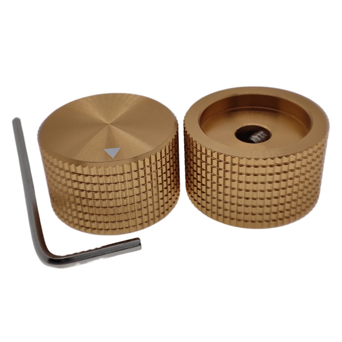 アルミニウムロータリー電子制御ポテンショメーターノブ 直径0.23インチ 直径0.98インチ 高さ0.61イン..