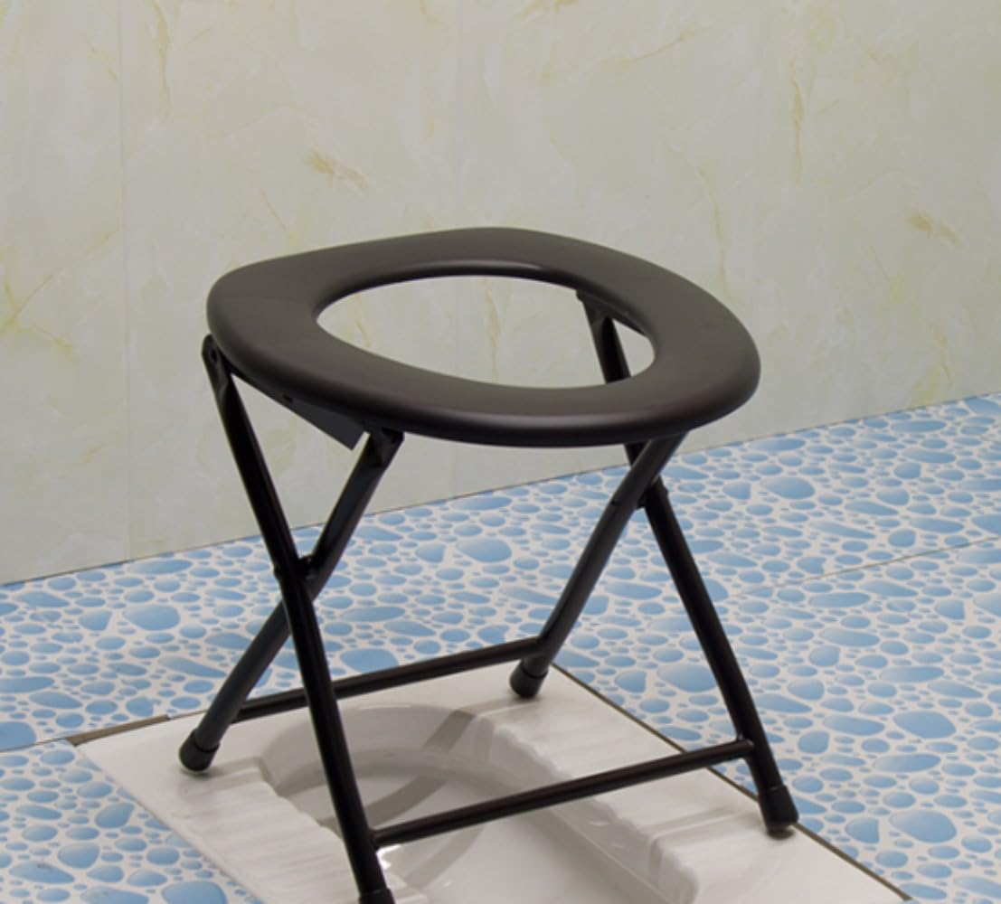 折りたたみ式おまるスツール トイレスツール バスチェア ポータブルトイレ 折りたたみ式トイレカバー ..