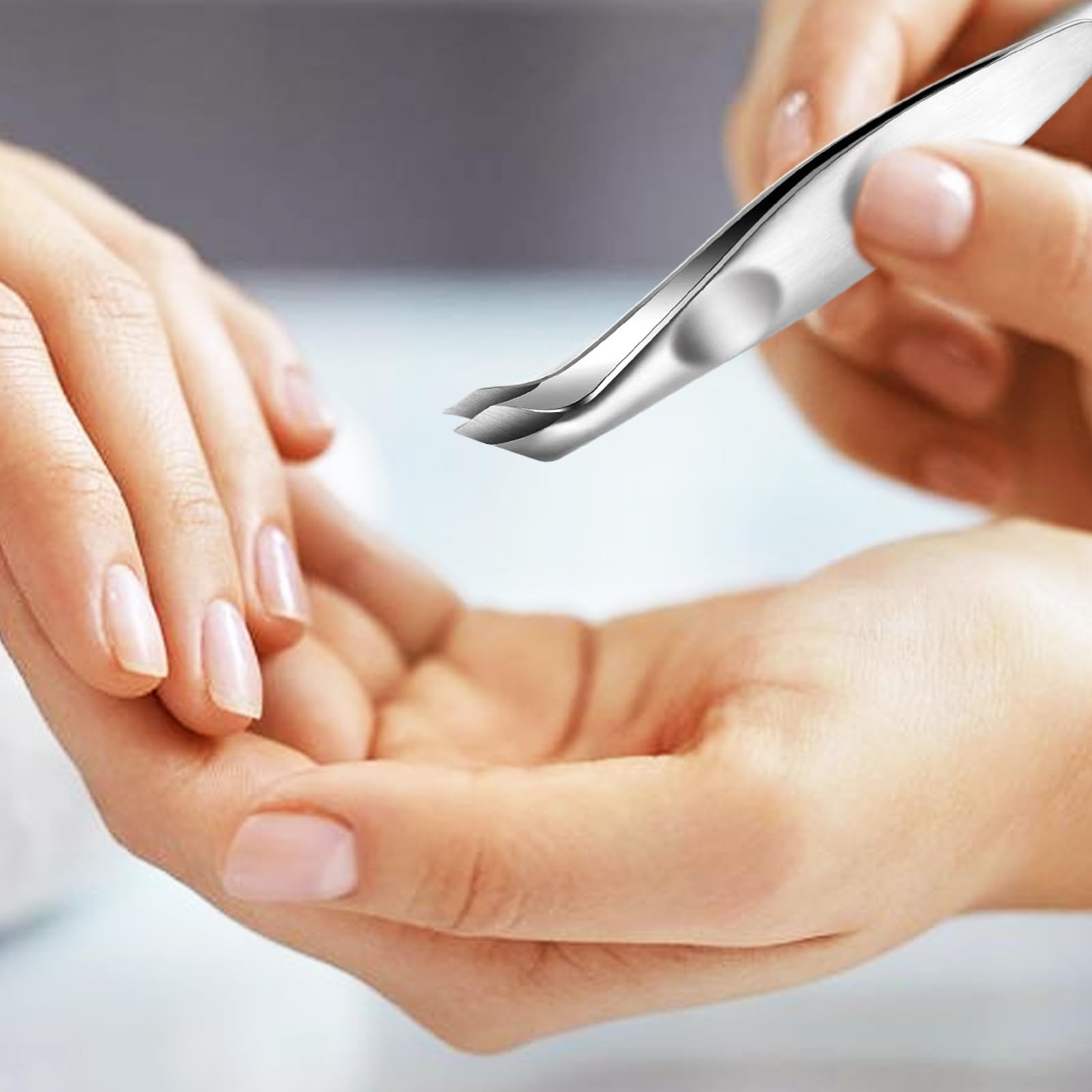 キューティクルトリマー、角質除去用キューティクルニッパー - ステンレススチール 精密な爪 足の爪 マ..