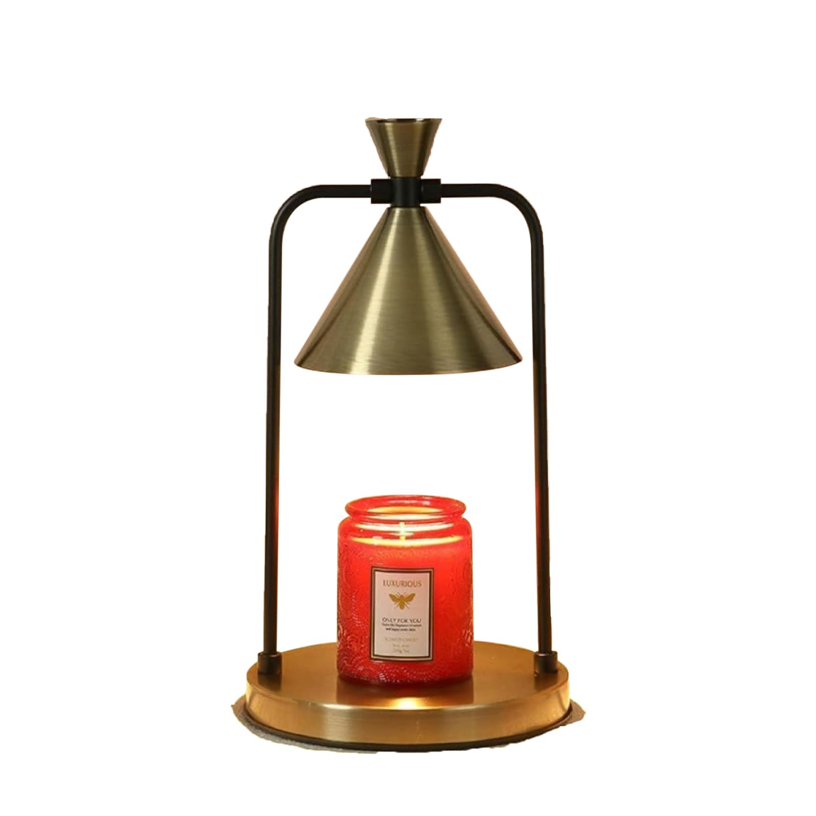 デスクトップのヴィンテージ溶融キャンドルテーブルランプ寝室調光アロマテラピーランプ金属ロマンチッ..