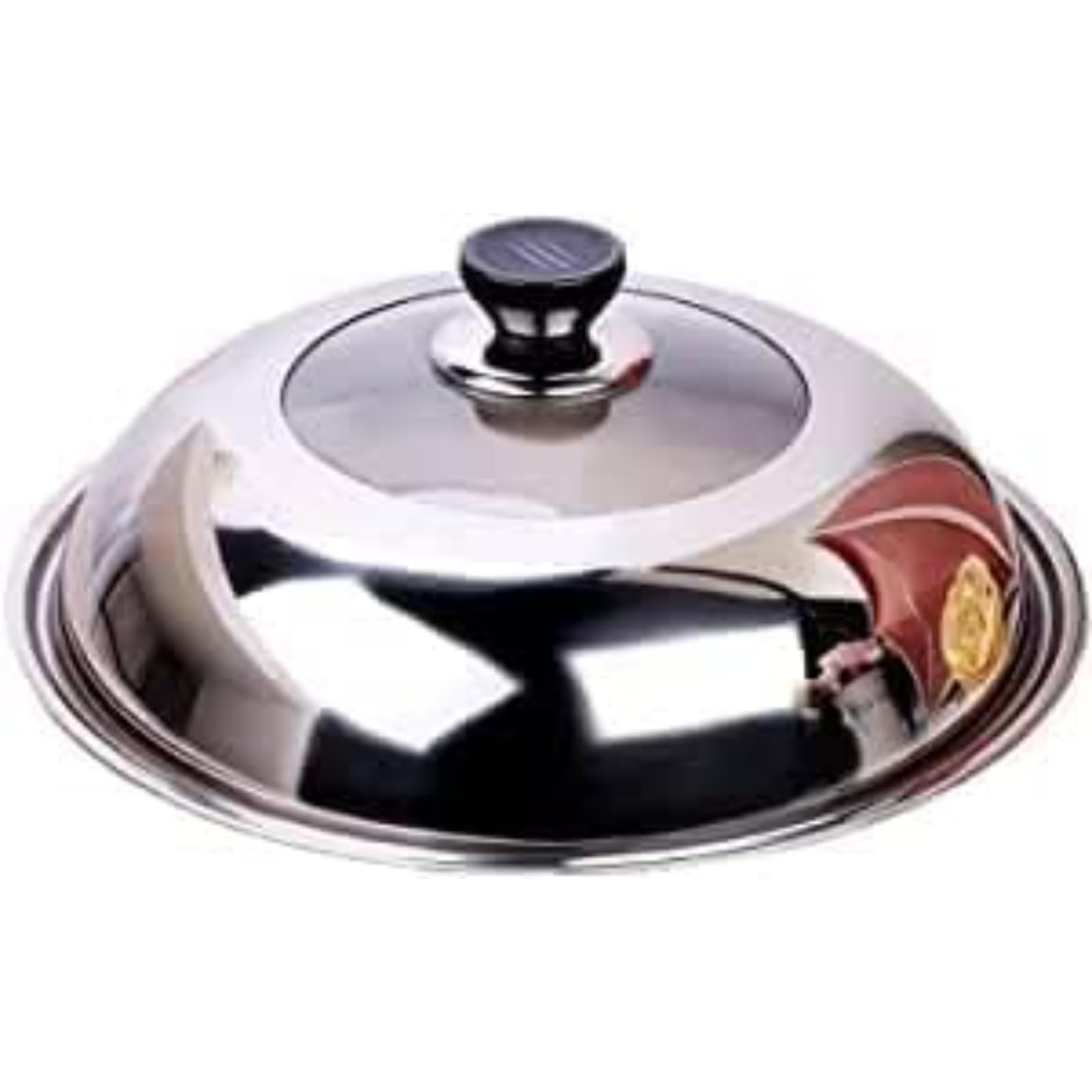 鍋蓋ステンレス鋼鍋蓋カバー強化ガラス中華キッチン大型交換用 高温防爆 (32cm)