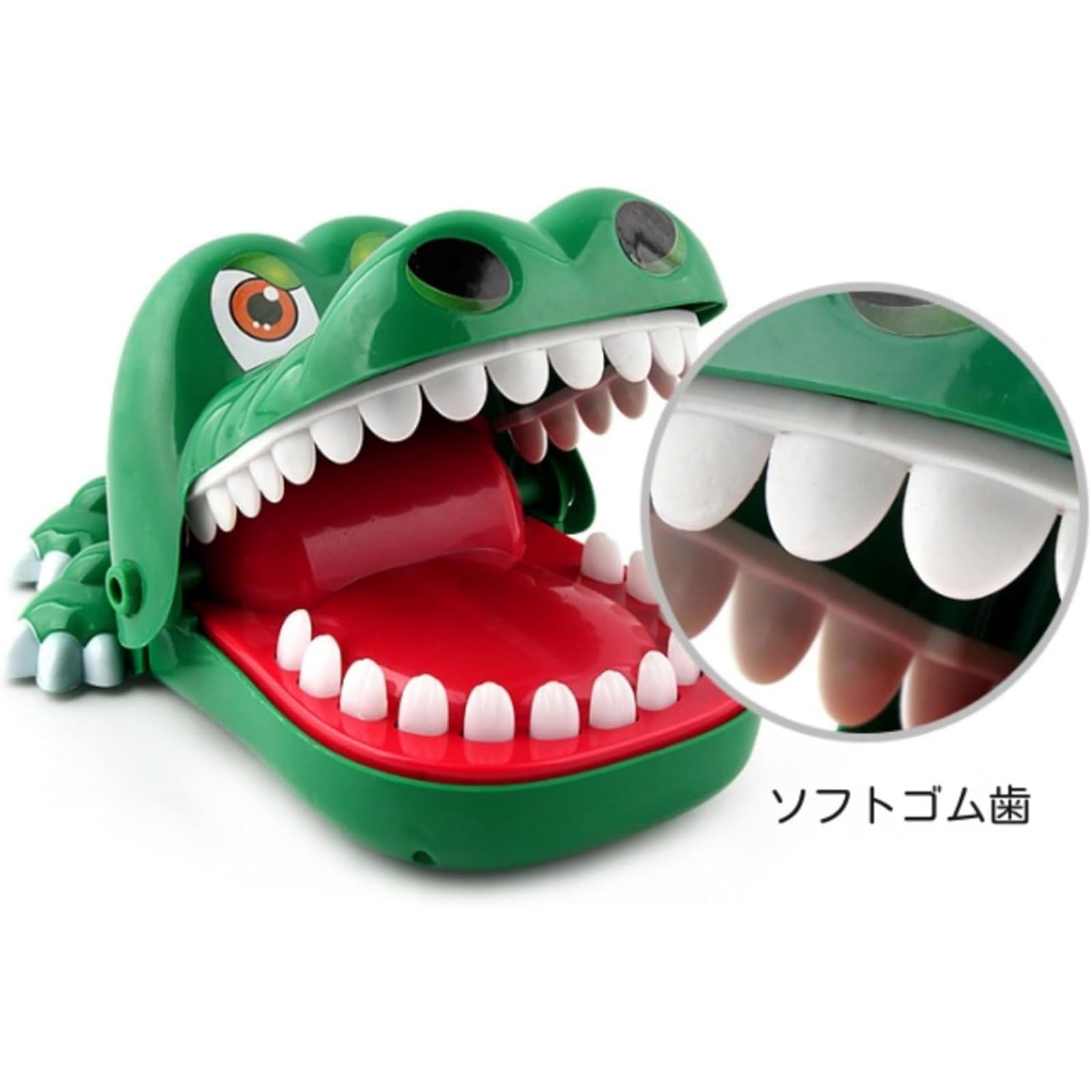 指をかむおもちゃ、サメの歯を引っ張るゲーム、ワニをかむ手、親子子供フールプルーフ玩具、宴会ラッフル罰ゲーム電池不要子供忘年会クリスマス新年会おもちゃ (M)