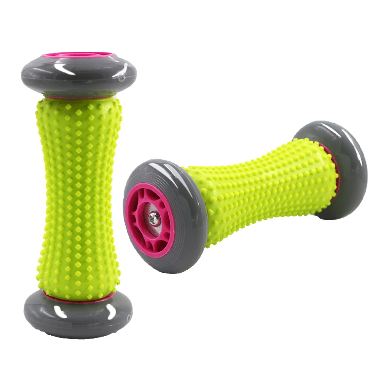 2個セット フットマッサージャー フットマッサージローラー 疲労解消 むくみ解消 緑竹踏み 足裏ツボ 足..