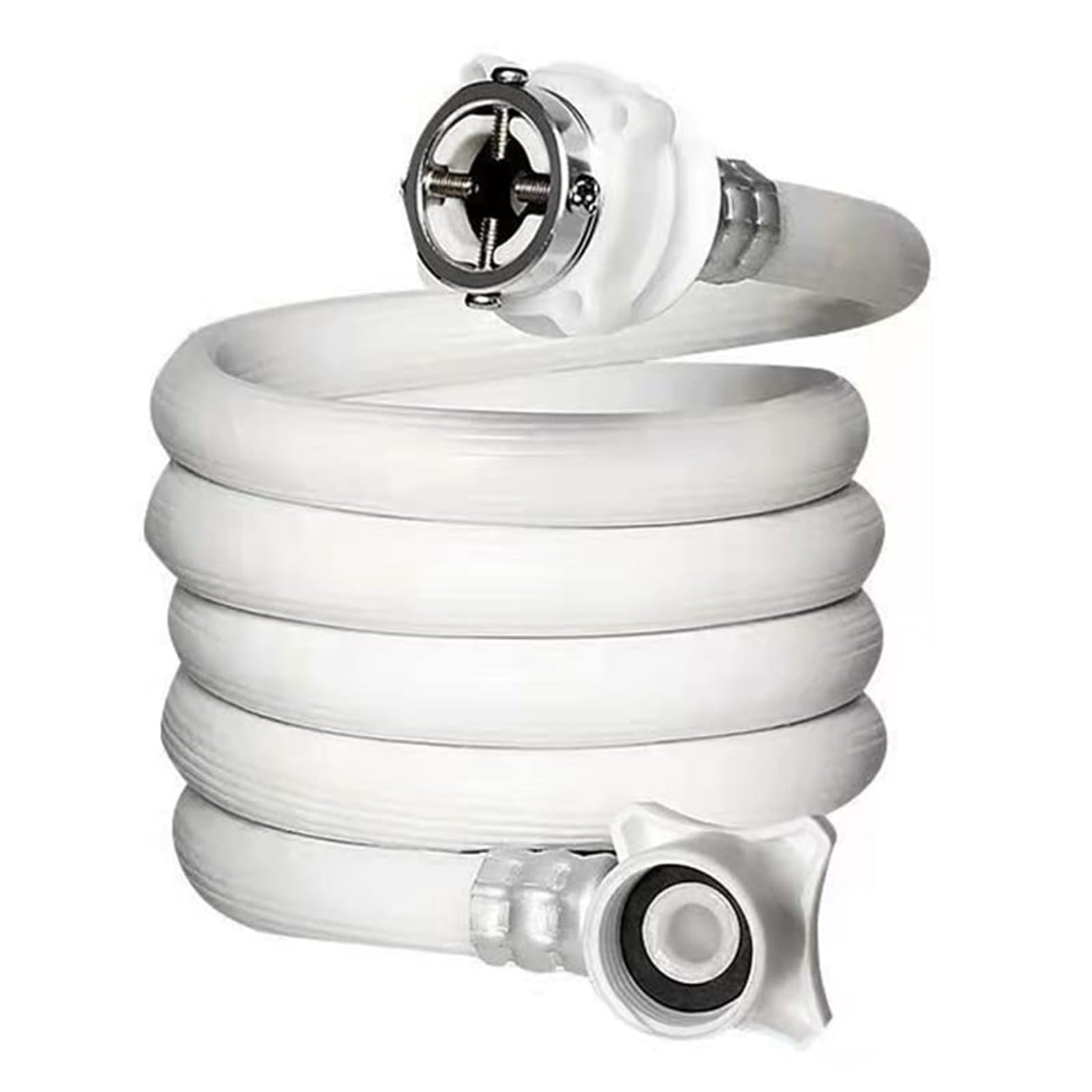 洗濯機用給水ホース PVC 耐久性給水ホース ドラム洗濯機用上水管 7M-15M 通用 ワンタッチ接続 取付簡単..