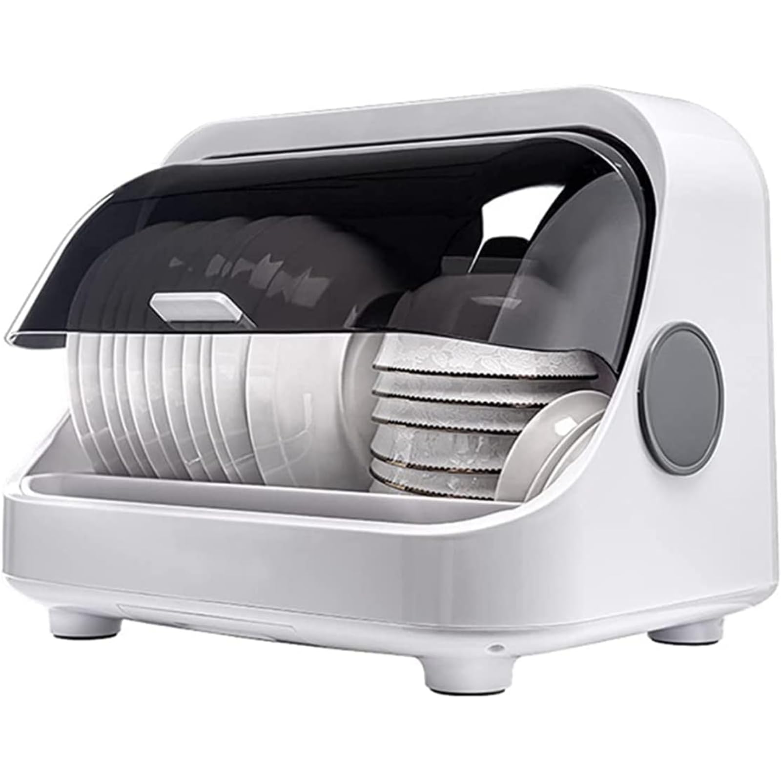 大容量 食器乾燥機 縦型プチ洗食 オゾン殺菌 防カビ 引出しタイプ 食器棚水切りラック 分岐水栓付き 抗..