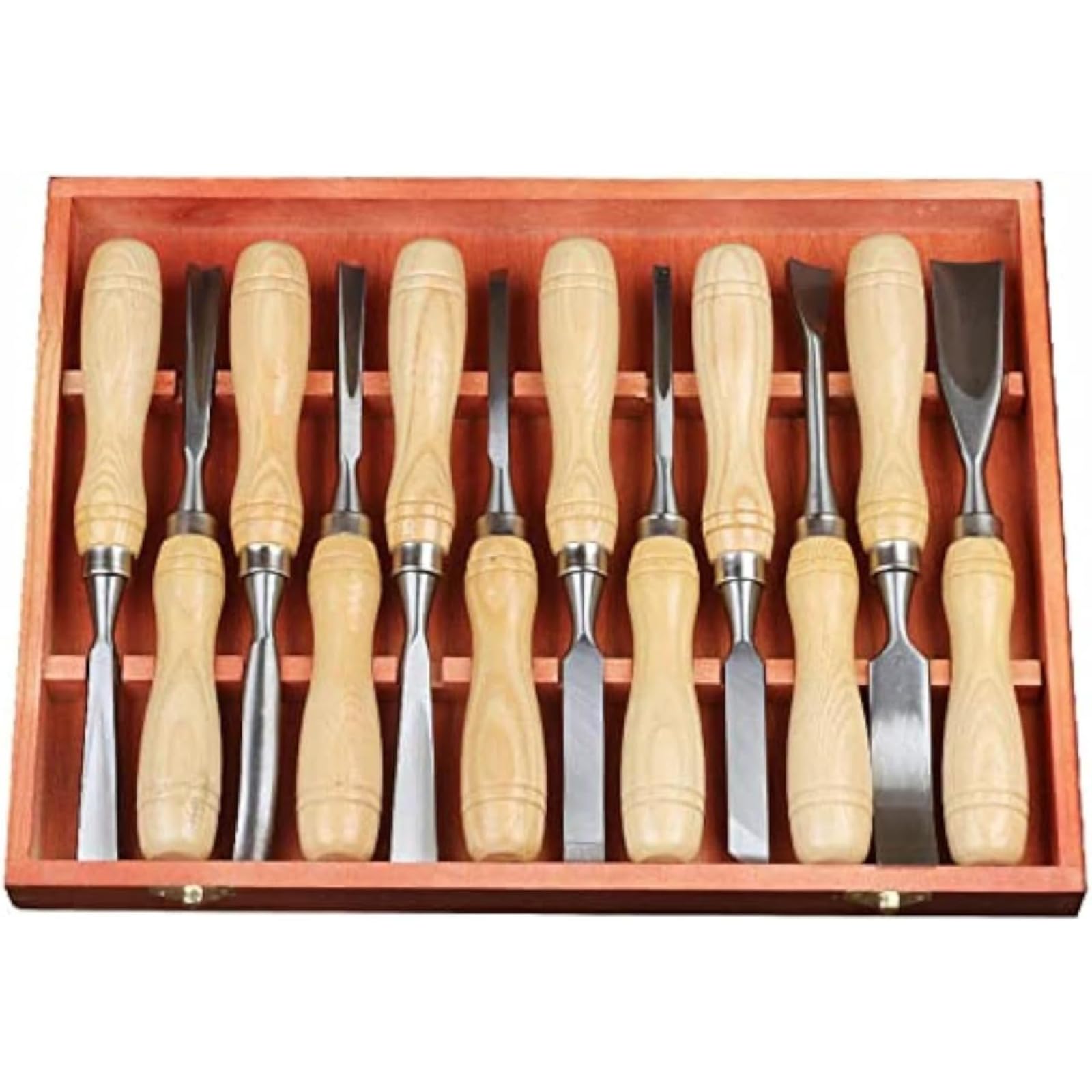 彫刻刀 大工 木工 絵画 木製ハンドル クロムバナジウム鋼 工芸 彫刻 ノミ 学生 版画 木彫り ゴム印 手..