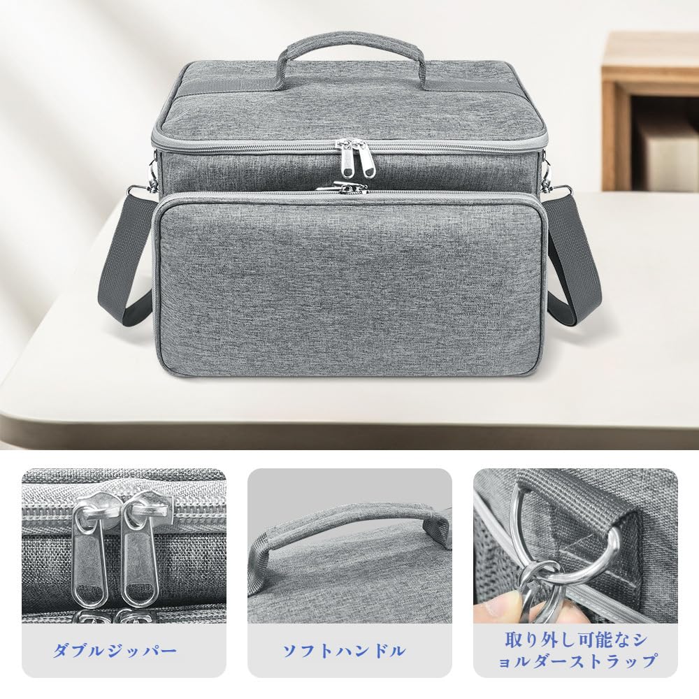 【吸毛機収納専用】ペット旅行用 大容量防水仕様 前ポケット付き グルーミングツール整理 家庭/外出両対応 プレゼントに適