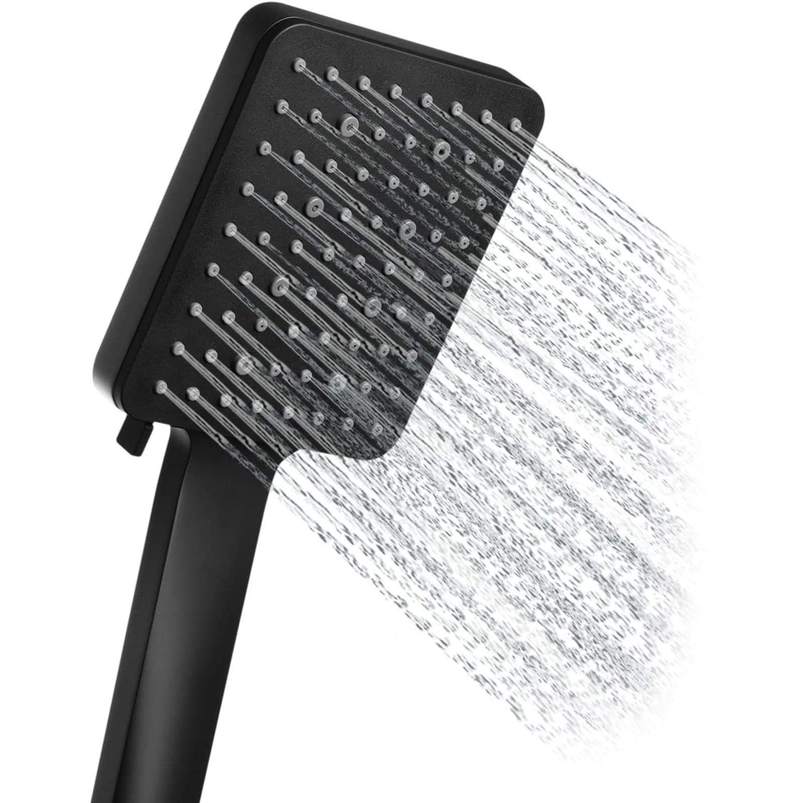 シャワーヘッド 6階段モード80%節水率 マイクロナノバブル美肌美容 大面積シャワーヘッド 低水圧応対 国際汎用基準G1 2規格アダプター付 高水圧 ブラック