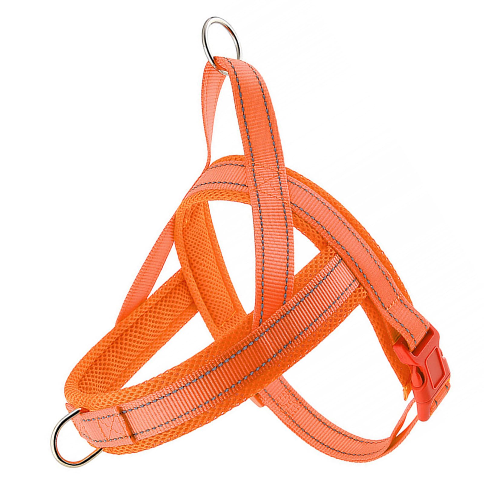 犬ハーネス 犬喉に優しい 軽量 負担ない 犬用胴輪 ハーネスリード 通気性 調節可能 ドッグハーネス ネ..