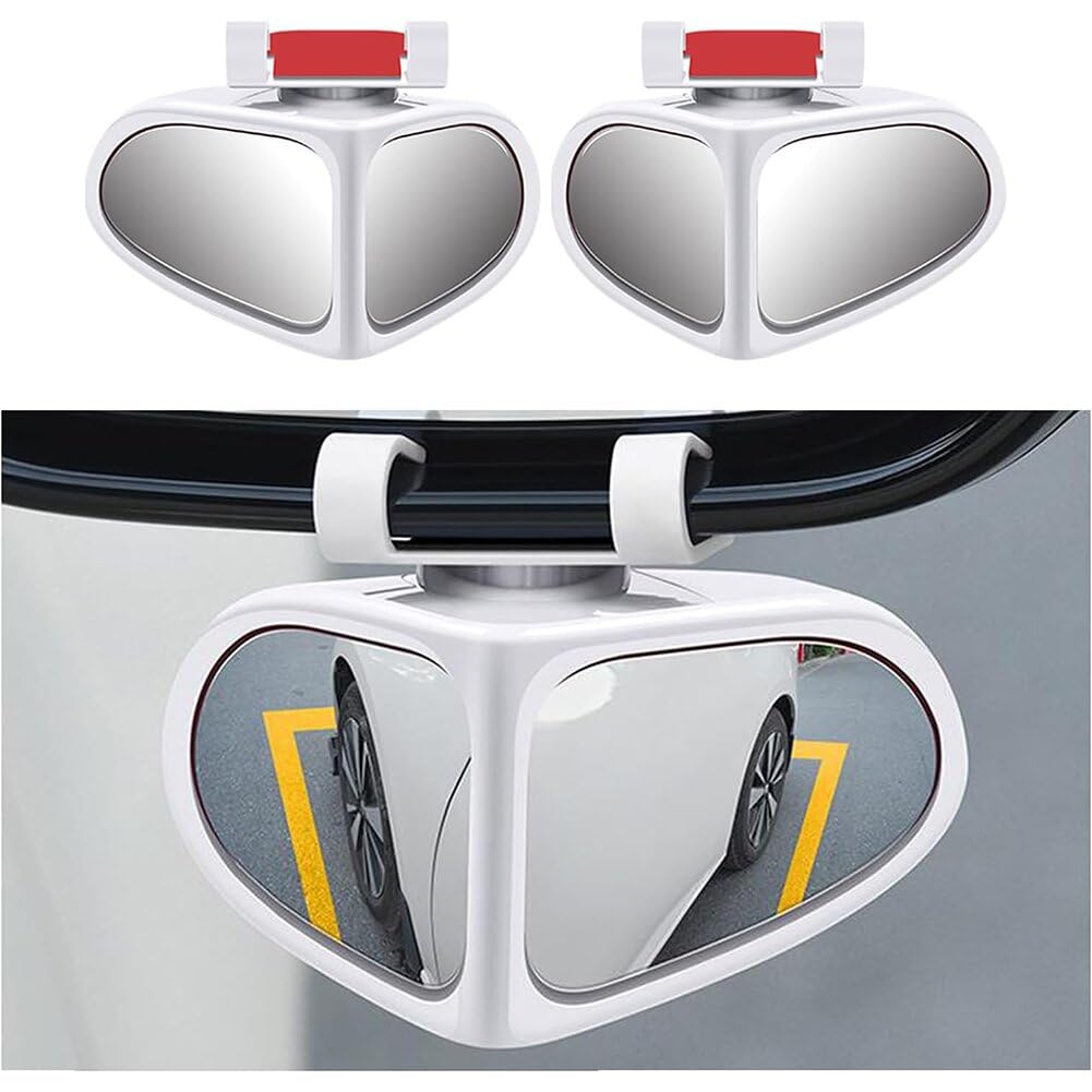 車 補助ミラー 左 右 2個セット 車用 サイドミラー 死角補助ミラー 自動車 レーンチェンジミラー 車外 ..