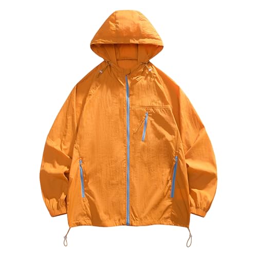 マウンテンパーカー メンズ 薄手 uvカット パーカー 日焼け防止 ウィンドブレーカー 通気性 軽量 夏 ア..