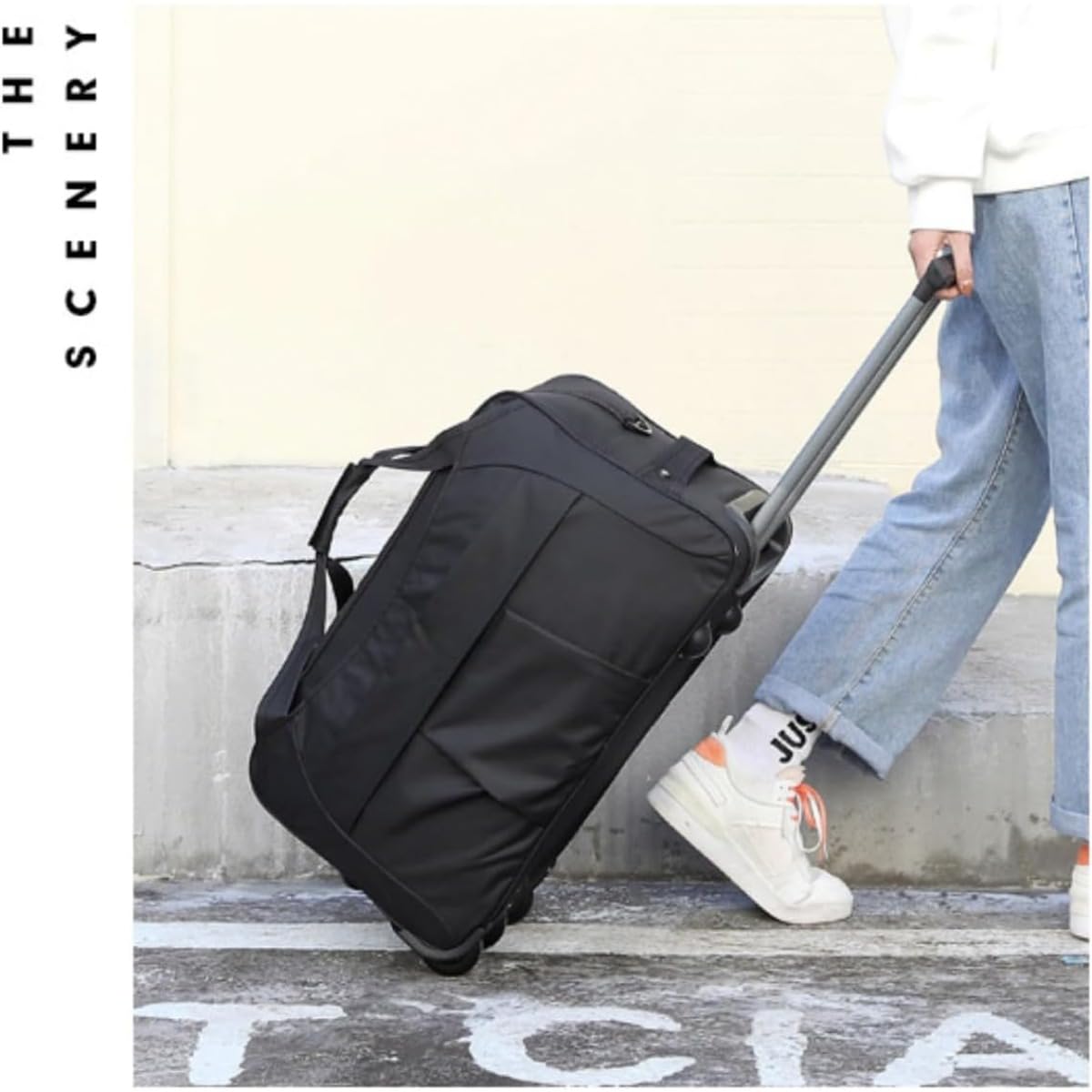 機内持ち込み用の大容量キャリーバッグ ソフトキャリーとしてのボストンキャリー キャスター付きのスー..