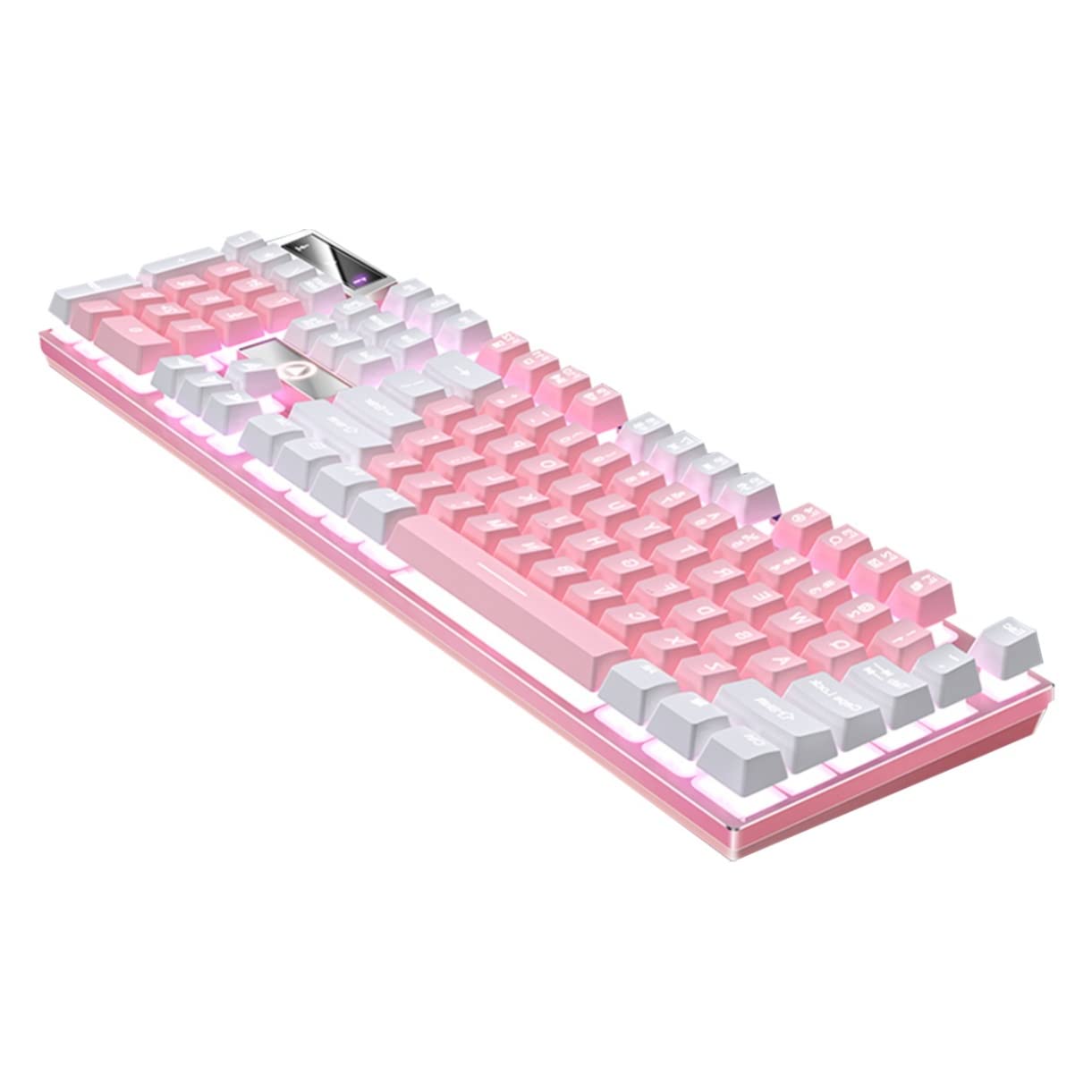 楽天月影屋104 有線ゲーミングキーボード RGB キーボード コンピュータのキーボード 電子キーボード コンピューター ゲーム ハードウェア フルサイズのキーボード 腹筋 Black