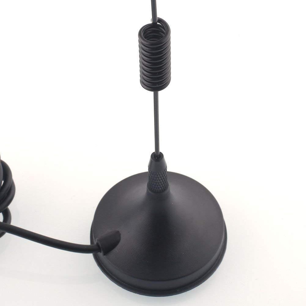 ユニバーサルカー AM/FMラジオアンテナ空中ステレオ信号トランク フェンダーマウント ブラック (1)