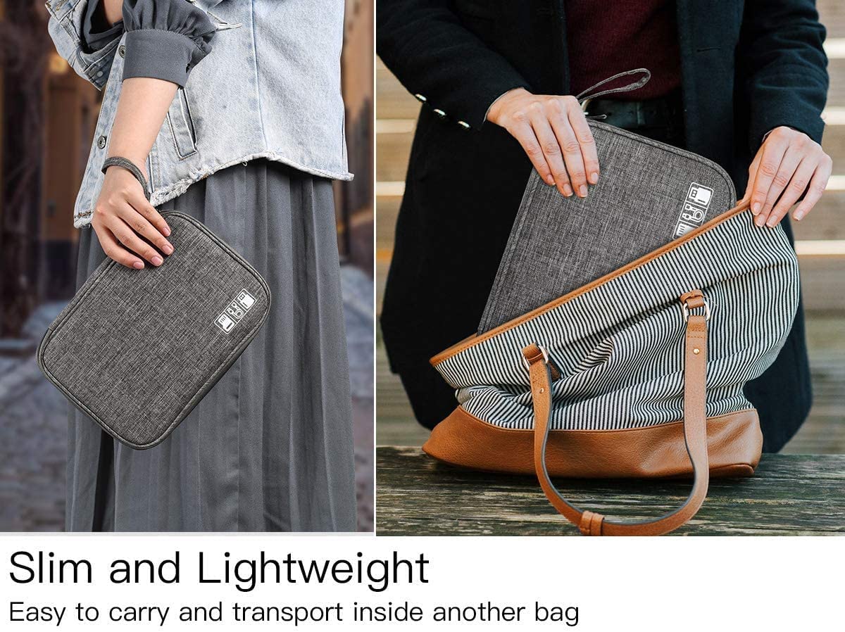 時計バンド 収納ケース ベルト 収納バッグ バンド 収納用 ポーチ ウォッチバンド アクセサリー収納 トラベルポーチ ガジェットポーチ 旅行 出張 便利グッズ ケーブル収納ポーチ 周辺小物整理 小物用収納ポーチ 持ち運び おしゃれ (グレー)