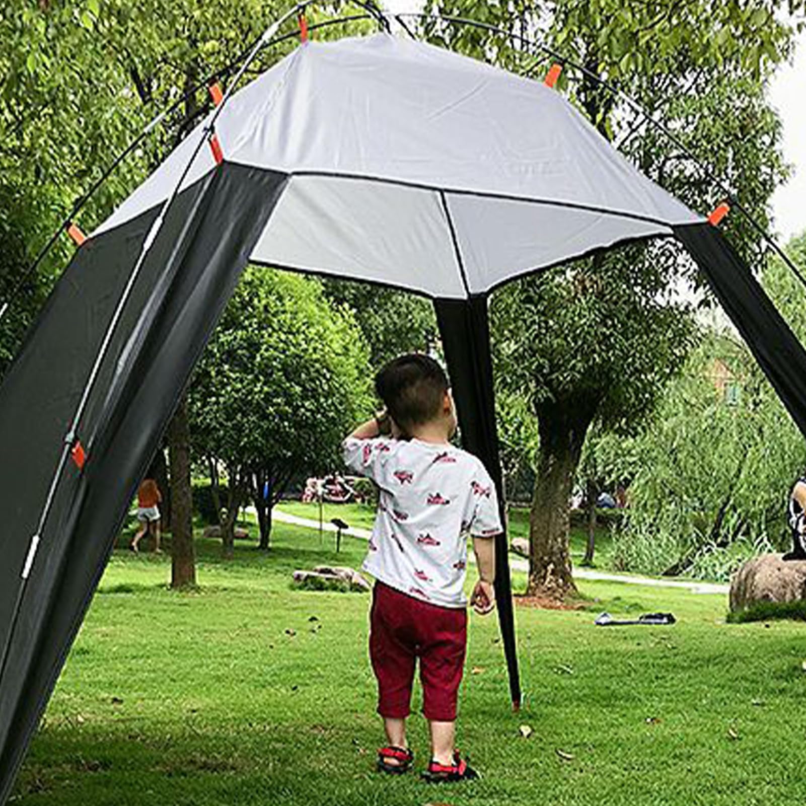 日陰の天蓋 - 屋外シェルターテント|防水プールオーニング|キャンプ、ハイキング、ピクニックのための..