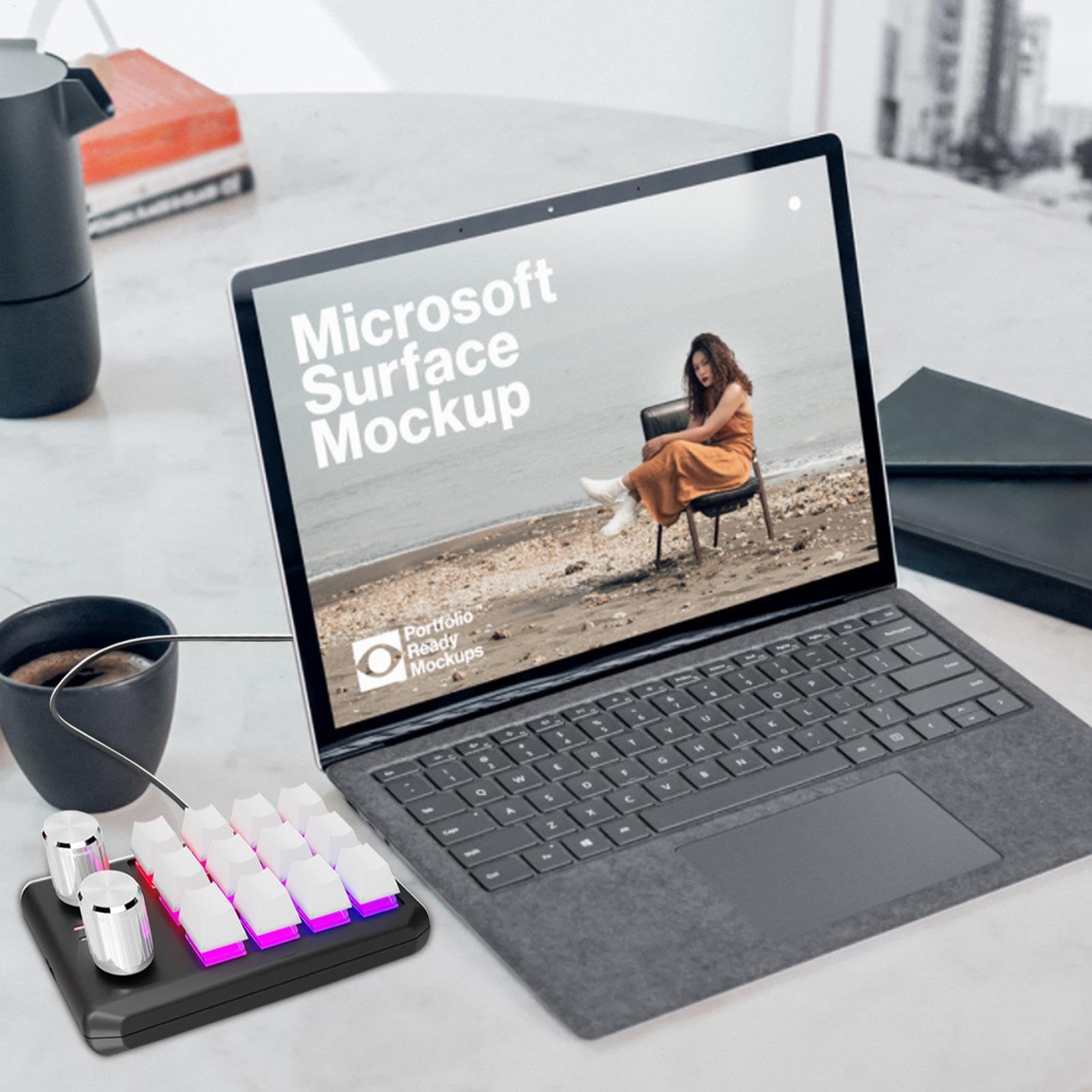 楽天月影屋プログラマブル キーボード - 片手メカニカル キーボード - 多機能 ポータブル ゲーム PC キーボード |ゲーム機器、PC アクセサリ、ボタン付き人間工学に基づいたキーボード、実験学校