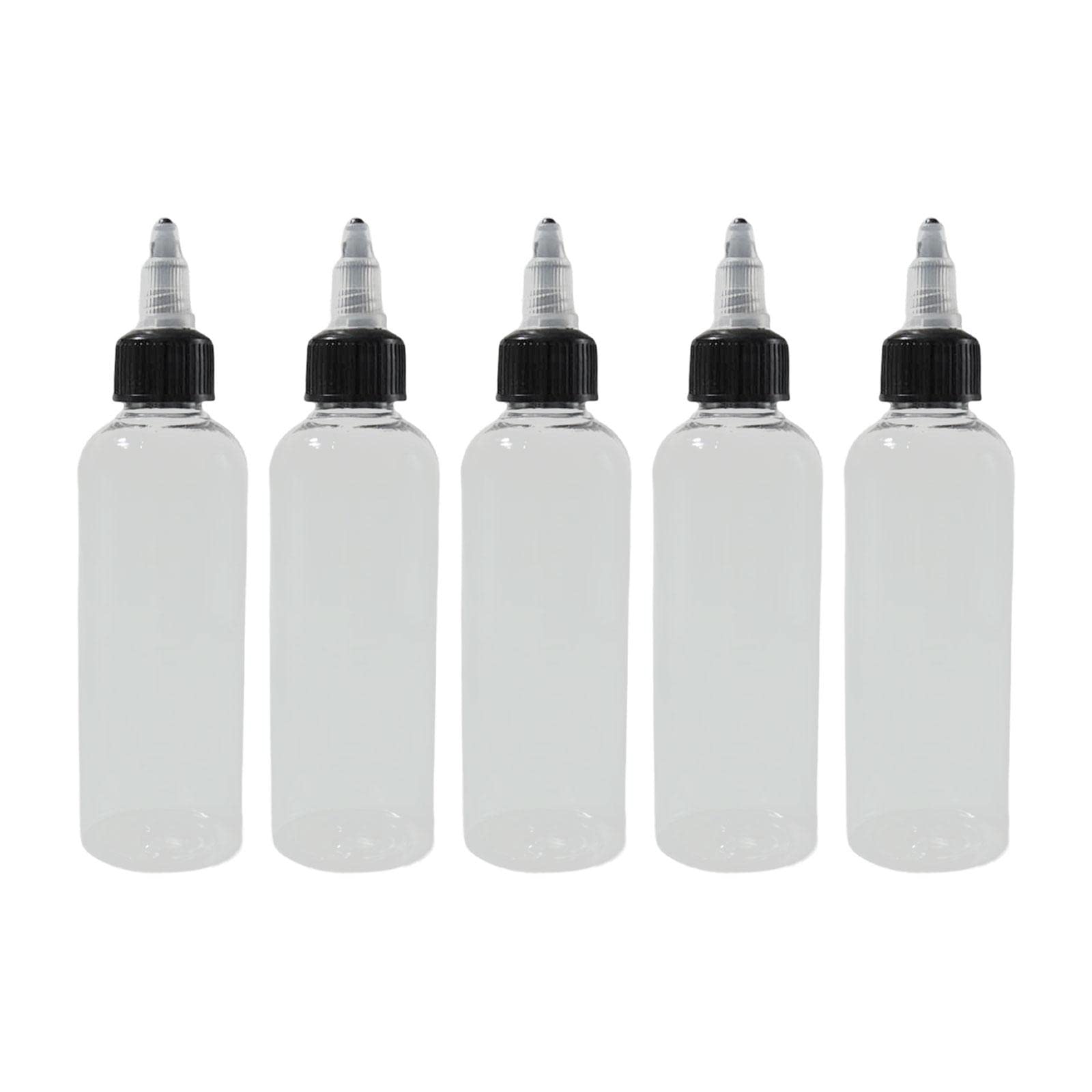 5 個のペット空ボトルディスペンサー容器再利用可能なトラベルボトルツイストキャップとペイントボトル..