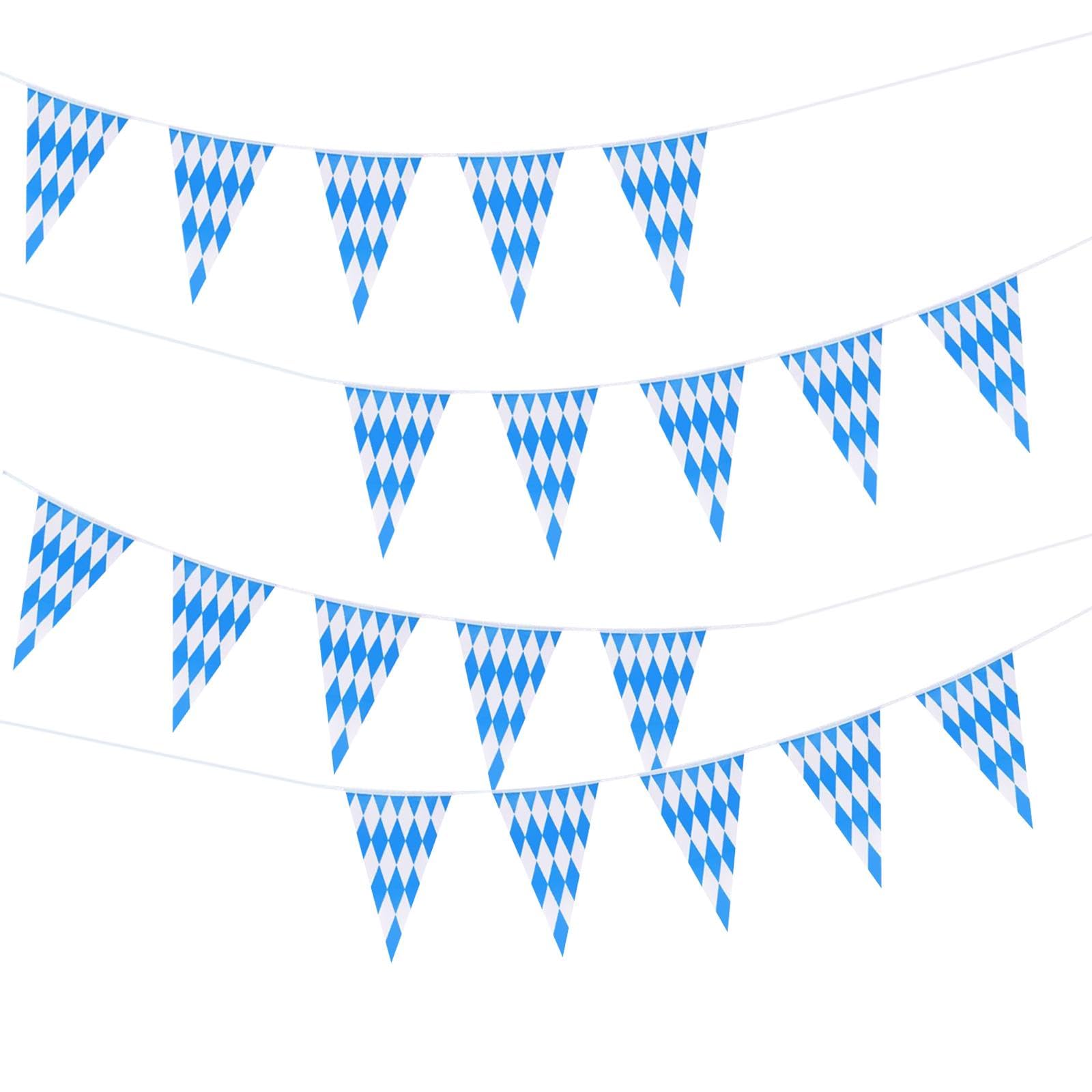 オクトーバーフェスト バナー パーティー用品 吊り下げ式 チェックフラッグ オクトーバーフェスト バイ..