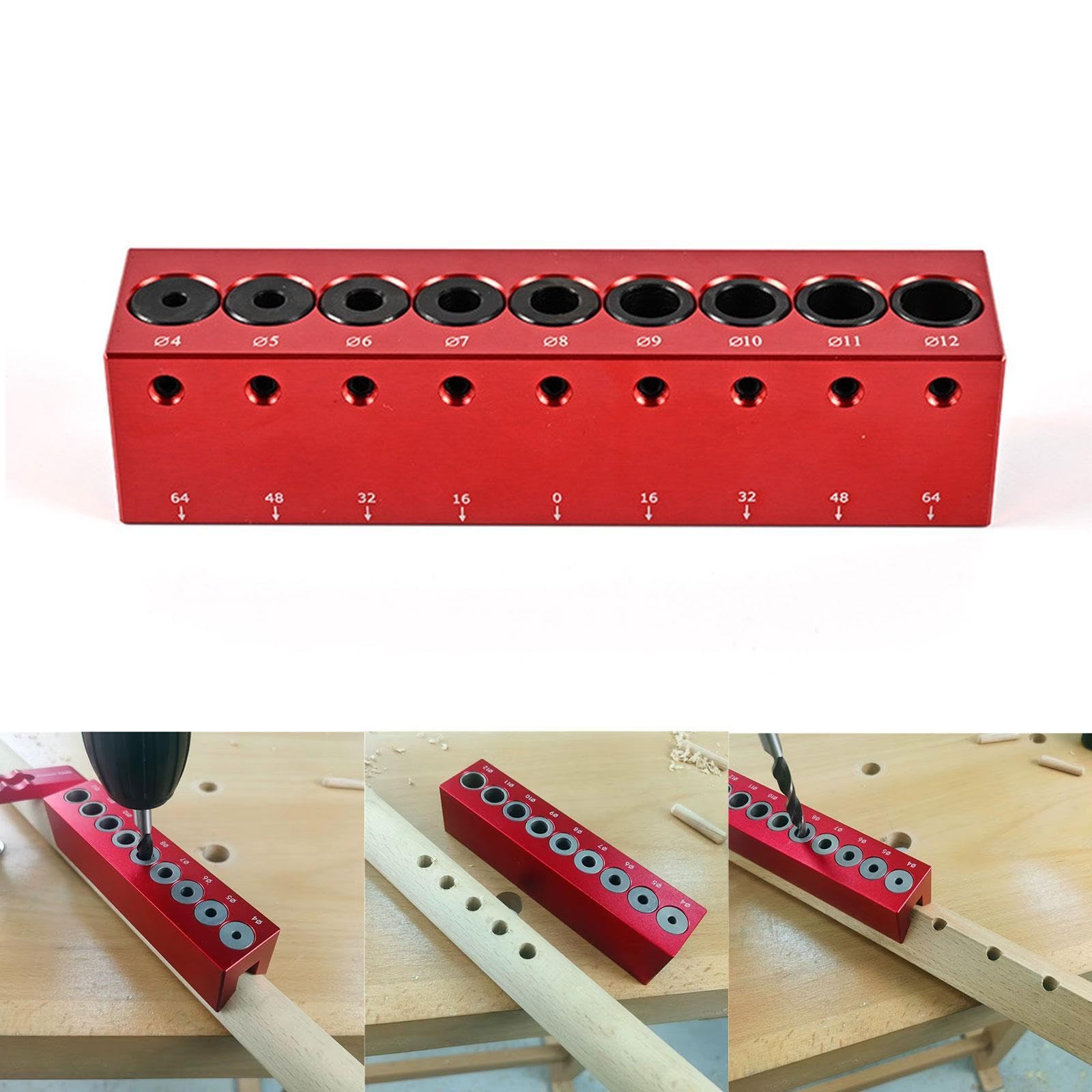 ドリルガイドジグ DIY 穴ロケーター プロフェッショナル ストレート アングル穴用 高精度 ポータブル 頑丈 ハードウェア ドリルブロック