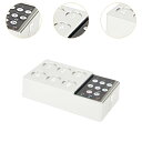 インクミキサー、顔料混合機、6穴、ポータブル、電動ネイルポリッシュまつげグルースターラー、顔料用ブレンダー, 黒