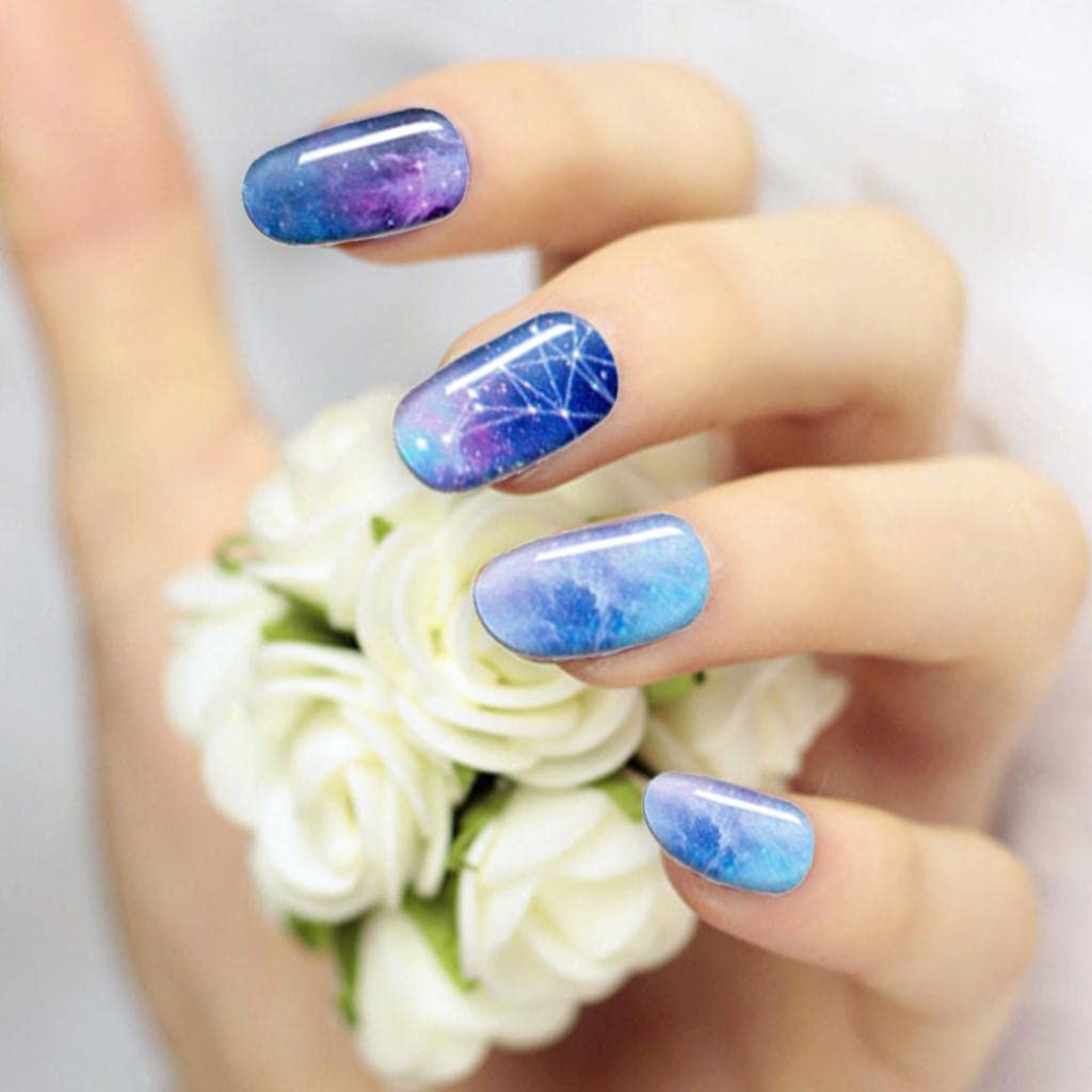 ネイルグルージェルキットプロの装飾アクセサリーネイルサロン結婚式、女性、女の子のための実用的なマニキュアキット, 星空