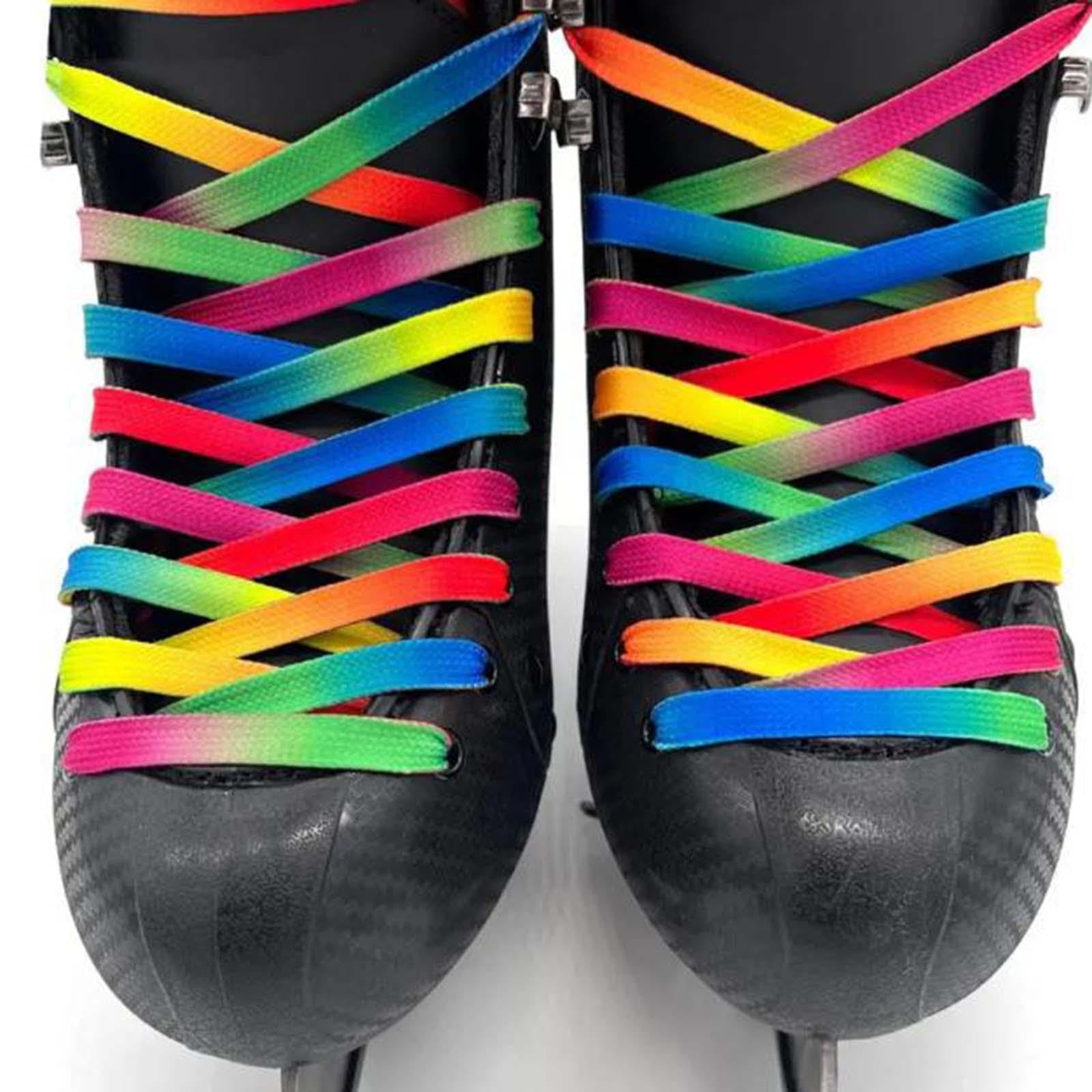 ワックス加工ホッケースケート靴ひも アイススケート靴ひも ローラーブレード ホッケー ワックス加工 ..