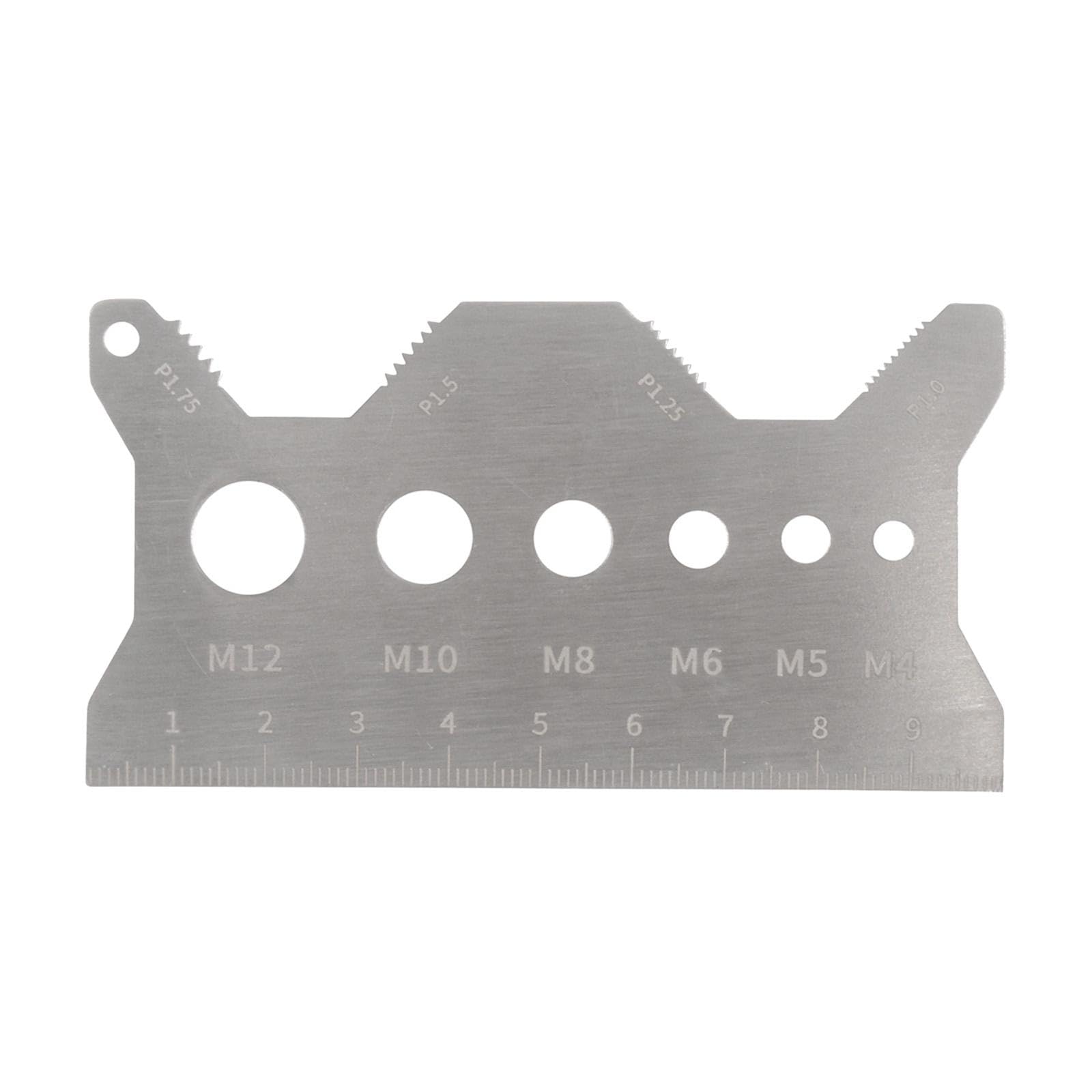 ネジ測定ゲージ ボルトゲージ 頑丈なプロの配管工機械エンジニアネジ測定定規ネジサイジングツール