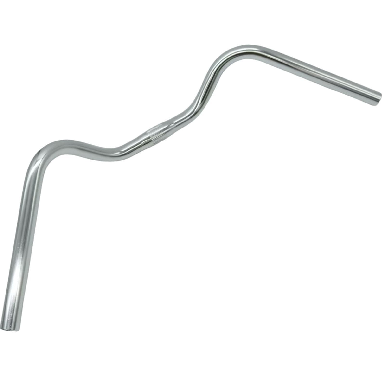 自転車ハンドルバー アルミ合金 25.4mm クランプ径 22.2mm グリップ径 頑丈 シルバー