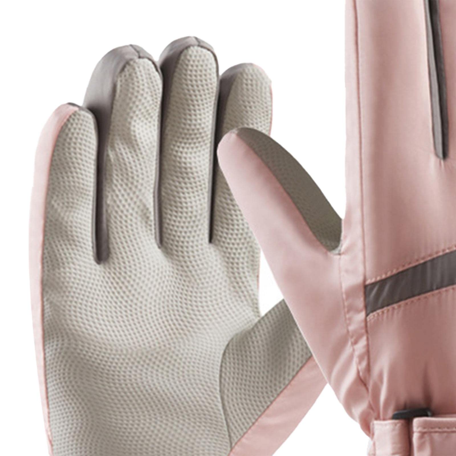 女性 バイク サイクリング スクリーン 全指 防水 アンチスリップ サーマルグローブ 厚手 防風 スポーツ オートバイ 運転 スキー 作業用(3)