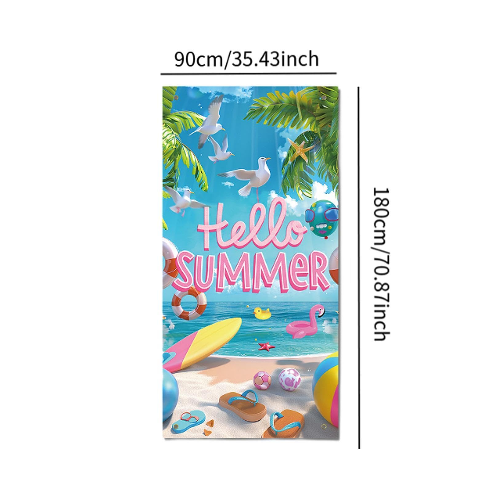 ビーチパーティーの装飾写真の背景写真の背景Hello Summerドアバナーホリデー用