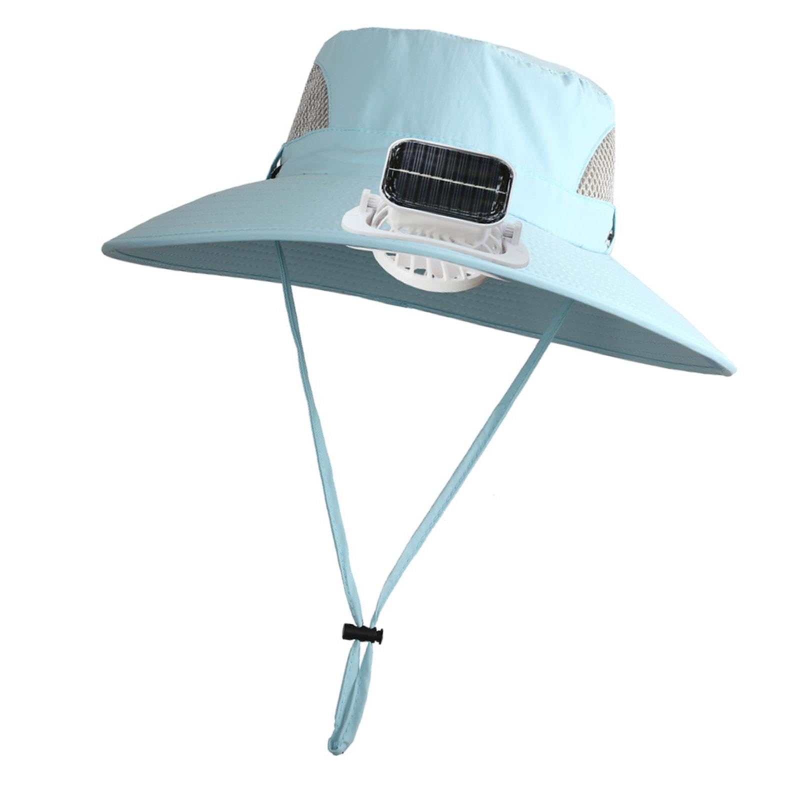 子供用日焼け止め帽子 ソーラーファン付き ファン冷却帽子 防風ロープ付き 多用途 通気性 充電式 ハイキング ビーチ用