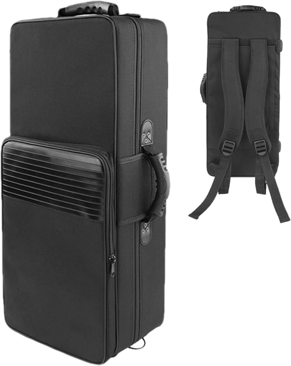 柔らかいパッド入りサックスバッグ、耐久性のあるアルトサックスケース、軽量サックスバックパック| 600Dキャンバスギグショルダーストラップ付きギグバッグ、保護アルトサックスキャリングケースの理想的な旅行コンパニオン [並行輸入品](3)