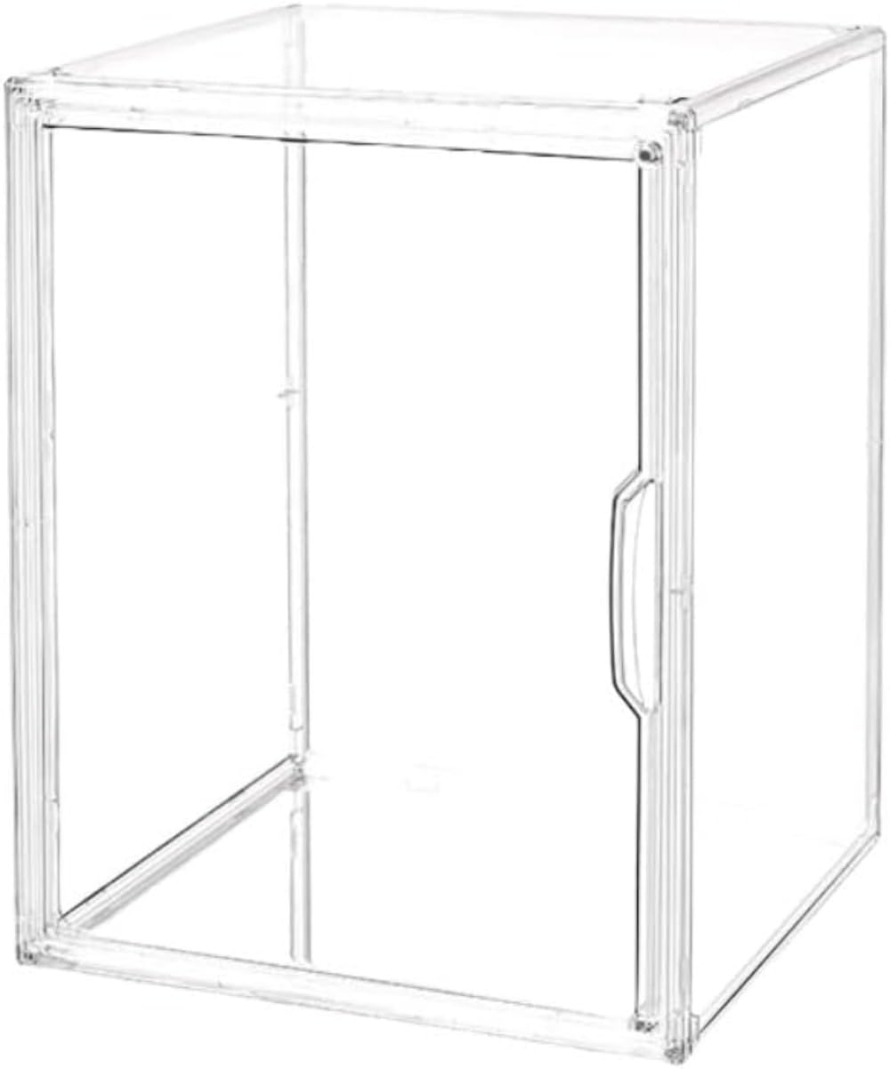 パンディスプレイボックス、透明磁気アクリルディスプレイボックス、大容量、透明、取り外し可能な仕切り、ブレッドボックス、防塵、食品カバー、パン/ケーキ/キャンディ/パン/フルーツなどの展示と保管、食品ストア (大【888】) [並行輸入品](3)