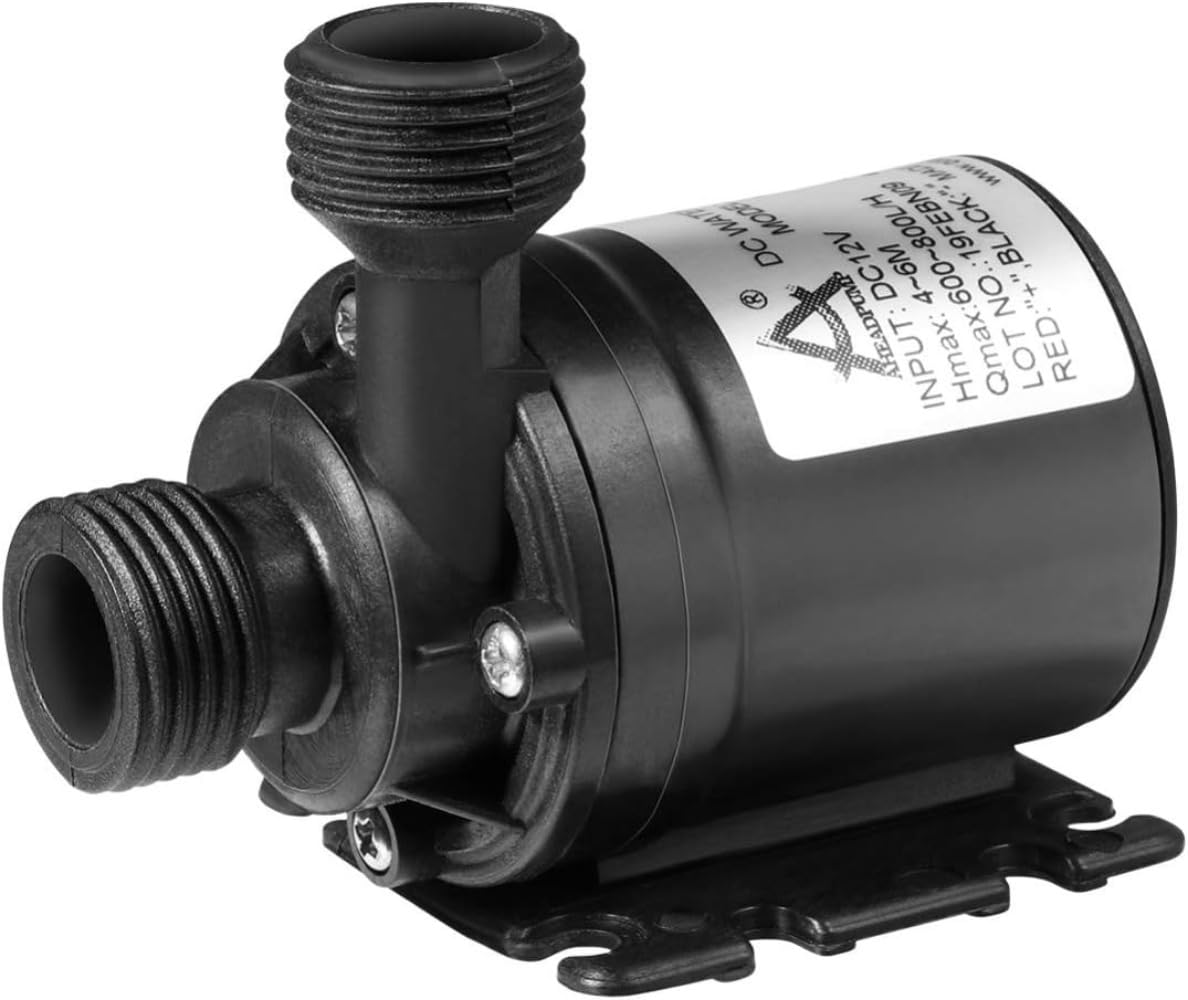 水中ポンプ 小型 12V 水槽水循環 水族館給水 循環ポンプ 電圧：DC 12V 最大流量：800L / H 最大リフト..