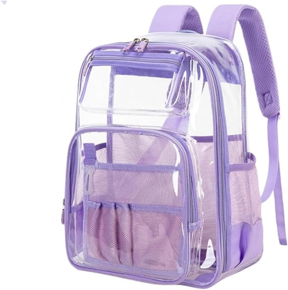 透明双肩包｜大容量防水軽量 多機能レディースバッグ プール・ビーチ・旅行・アウトドア・学習・通勤兼用