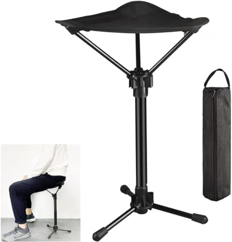 モバイルチェア アウトドアチェア 折りたたみ椅子 超軽量 500g 耐荷重120kg 3段階高さ調整可能 収納袋..