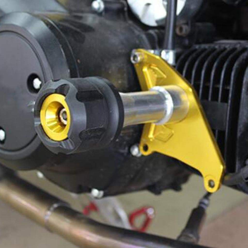 オートバイ フレームスライダー パッド 落下 プロテクター ボルト ホンダグロムMSX125対応 フレームスライダーはフレーム、エキゾーストパイプ、エンジンケース、ボディワーク/フェアリングを保護し (レッド)