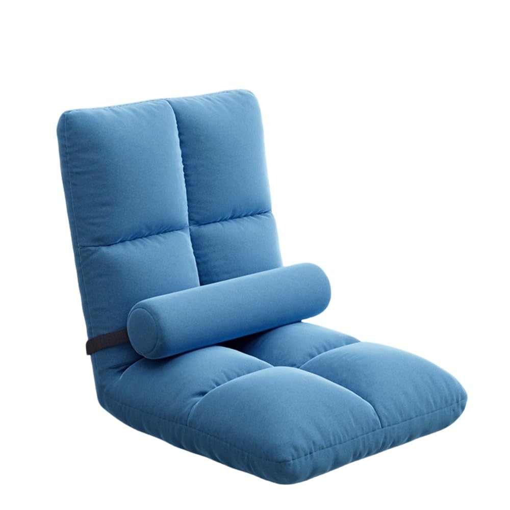 怠惰なソファー畳シングル折りたたみベッド背もたれシート学生リクライニングバルコニーチェアシングルリクライニングチェア (グレー)