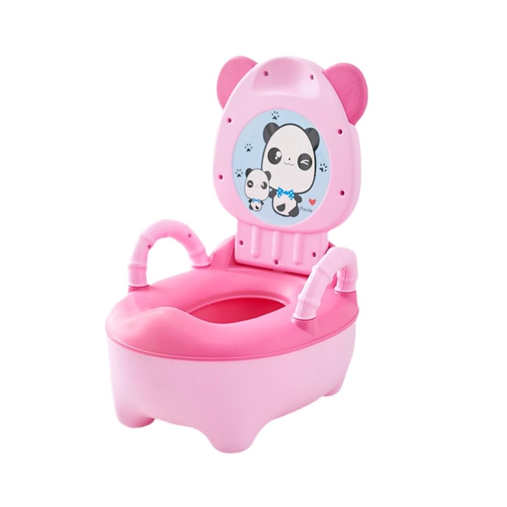 ベビー便座 パンダ柄 かわいい ブラシ付き 男女兼用 子供用 洋式トイレ クッション トイレ トレーニング 補助便座 カバー付き 取り外し可能 滑り止め 子供用便座 男子ベビートイレ 女性用 1-6歳漫画ベビートイレ、子供用小便器、引き出し式（ブルー）