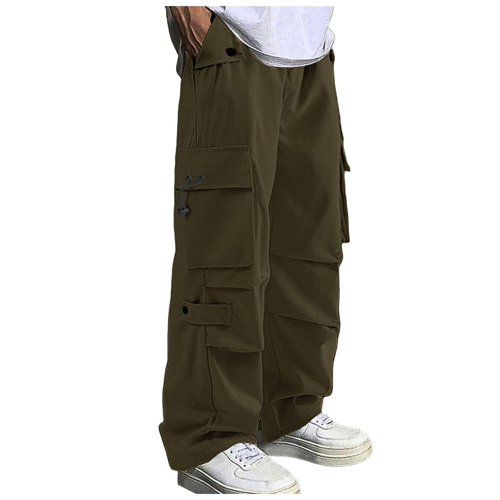 ワークパンツ メンズ 秋 テックウェア パラシュート ゆったり ワイドレッグ ストレート 速乾 カジュアル ロングパンツ カーゴパンツ ズボン 大きいサイズ 多機能 無地 ストリート 作業ズボン ファッション ギフト プレゼント